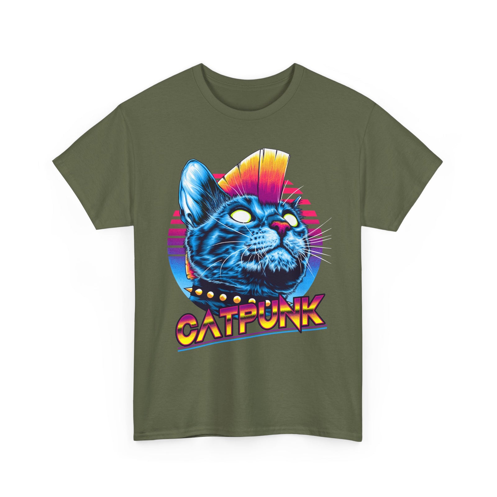 Cat Punk T-Shirt — Punk Rock Cat Graphic Tee