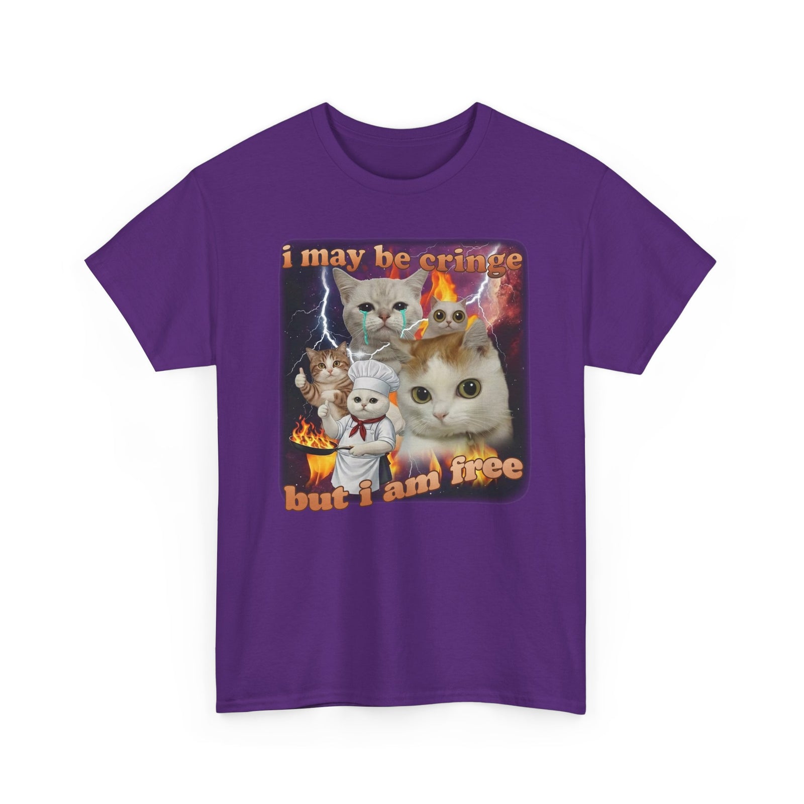 "I May Be Cringe But I Am Free" T-Shirt — Funny Self-Expression Tee