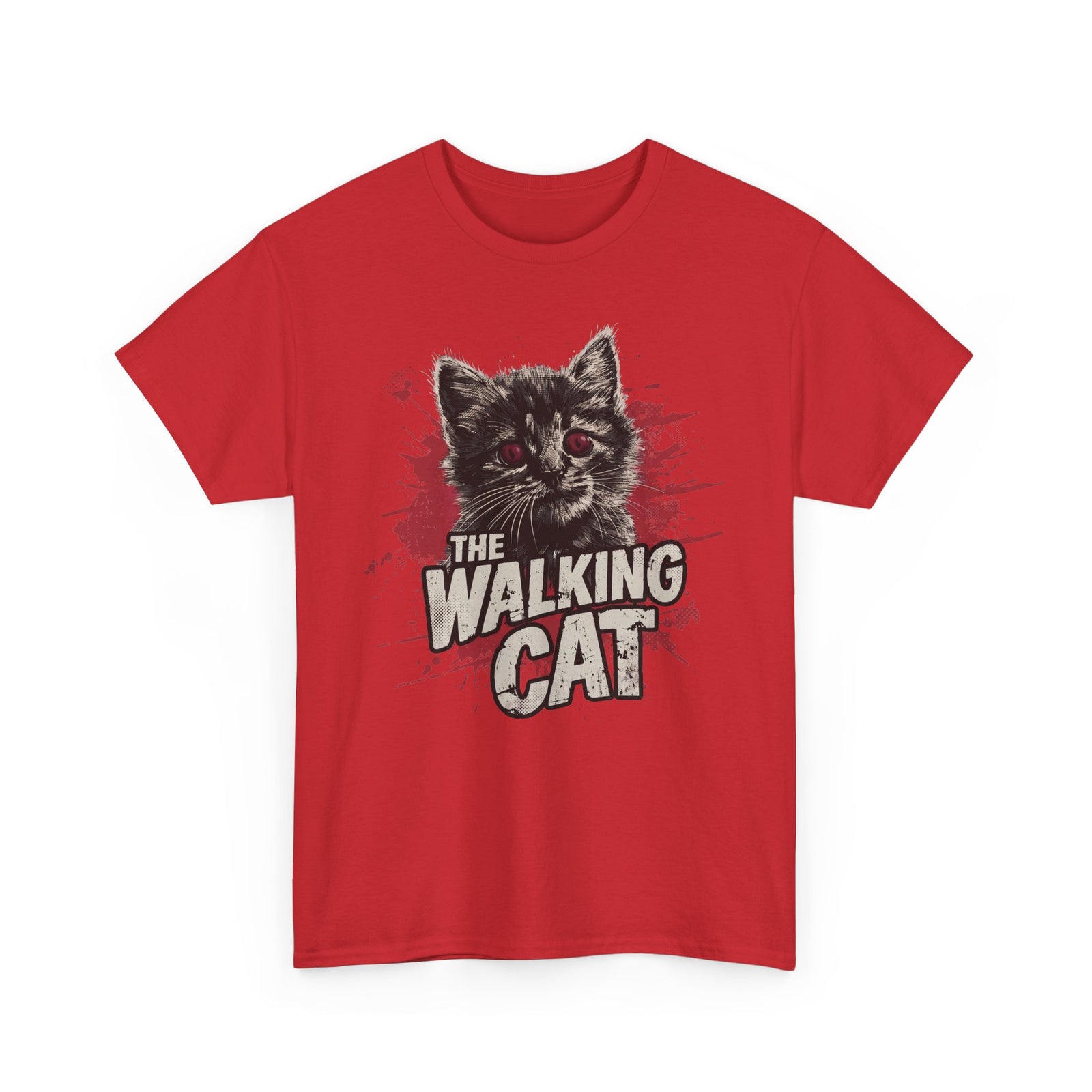 The Walking Cat T-Shirt — Funny Zombie Horror Movie Parody Tee