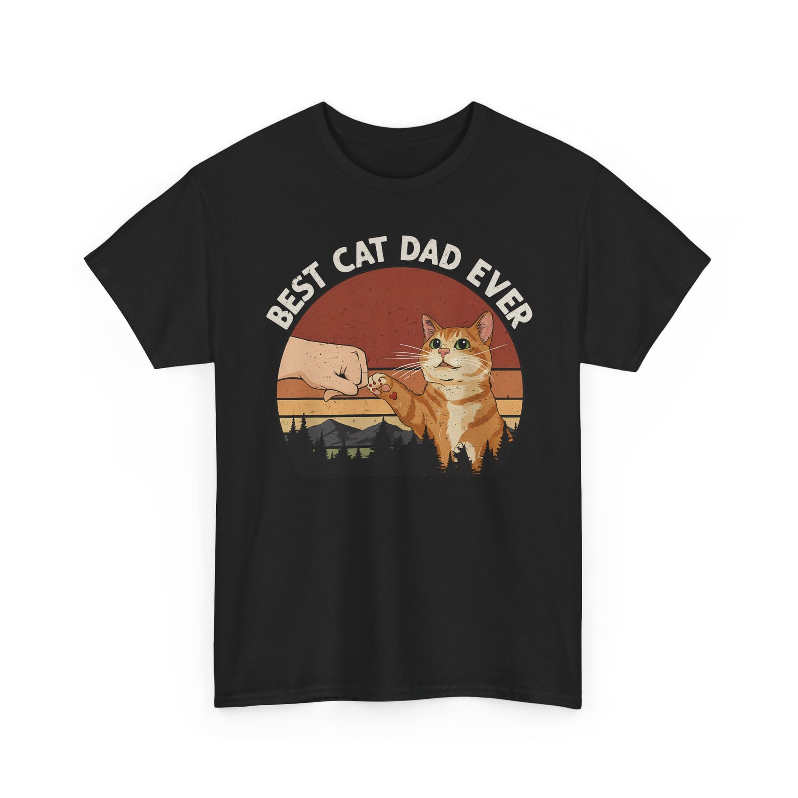 Best Cat Dad Ever Tee — Funny Cat Dad T-Shirt