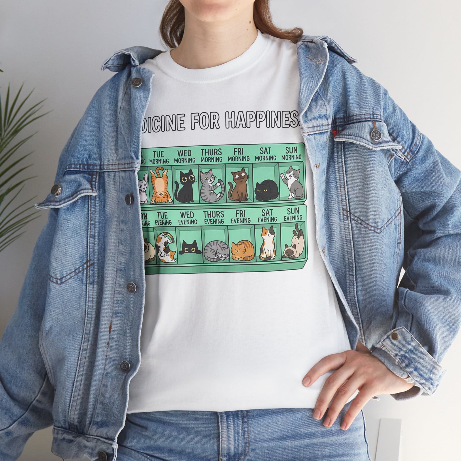 Medicine For Happiness Cat T-Shirt
