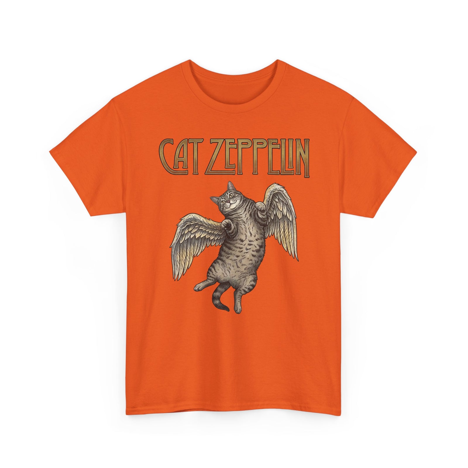 Cat-Zeppelin T-Shirt — Whimsical Cat Airship Design