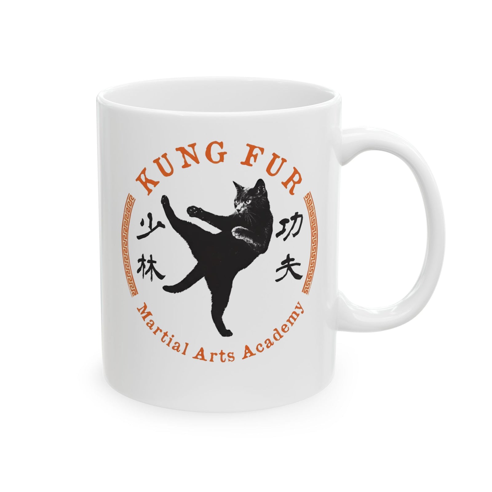 Kung Fur Cat Ceramic Mug