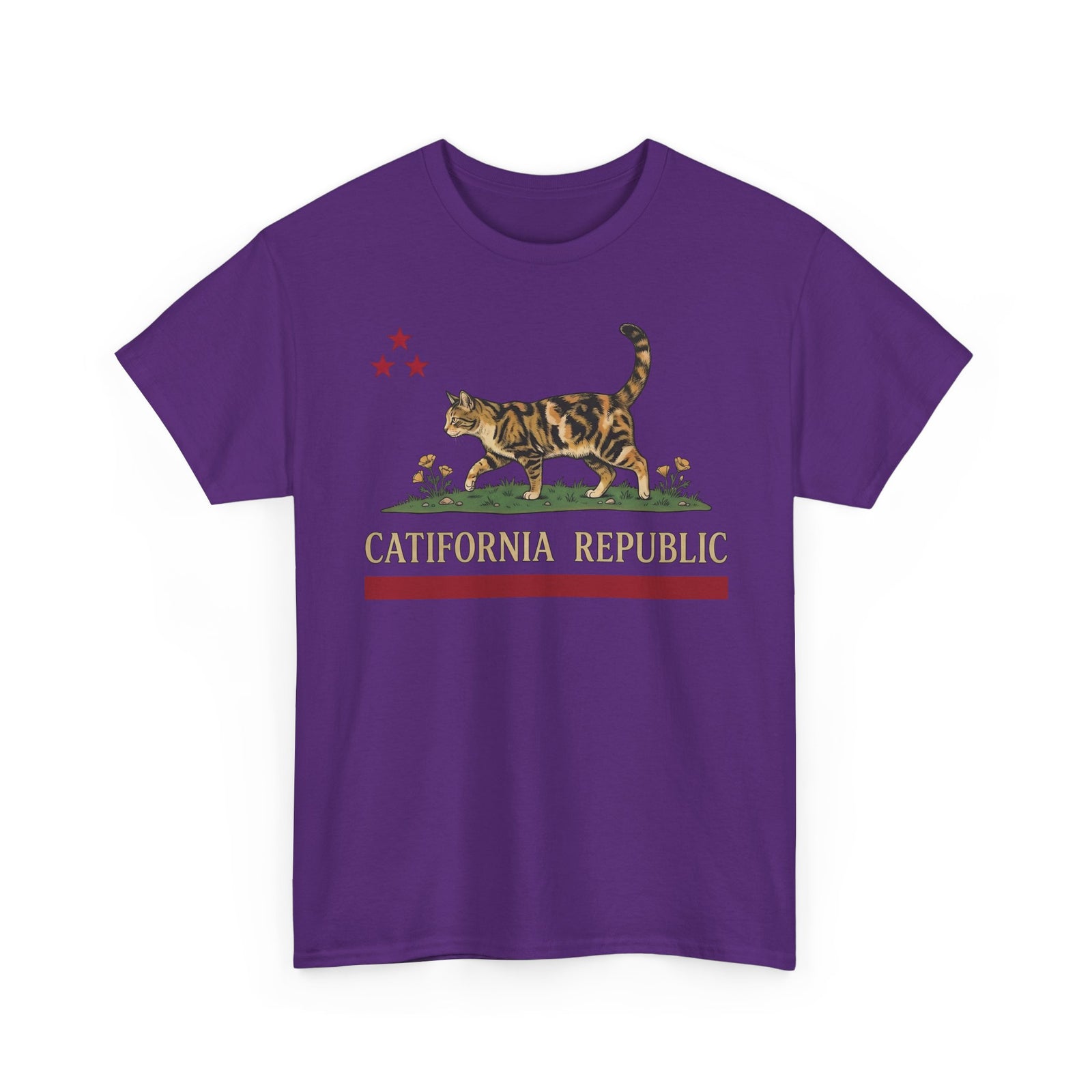 Catifornia Republic Funny Cat T-Shirt — Vintage Cali Cat Graphic Tee