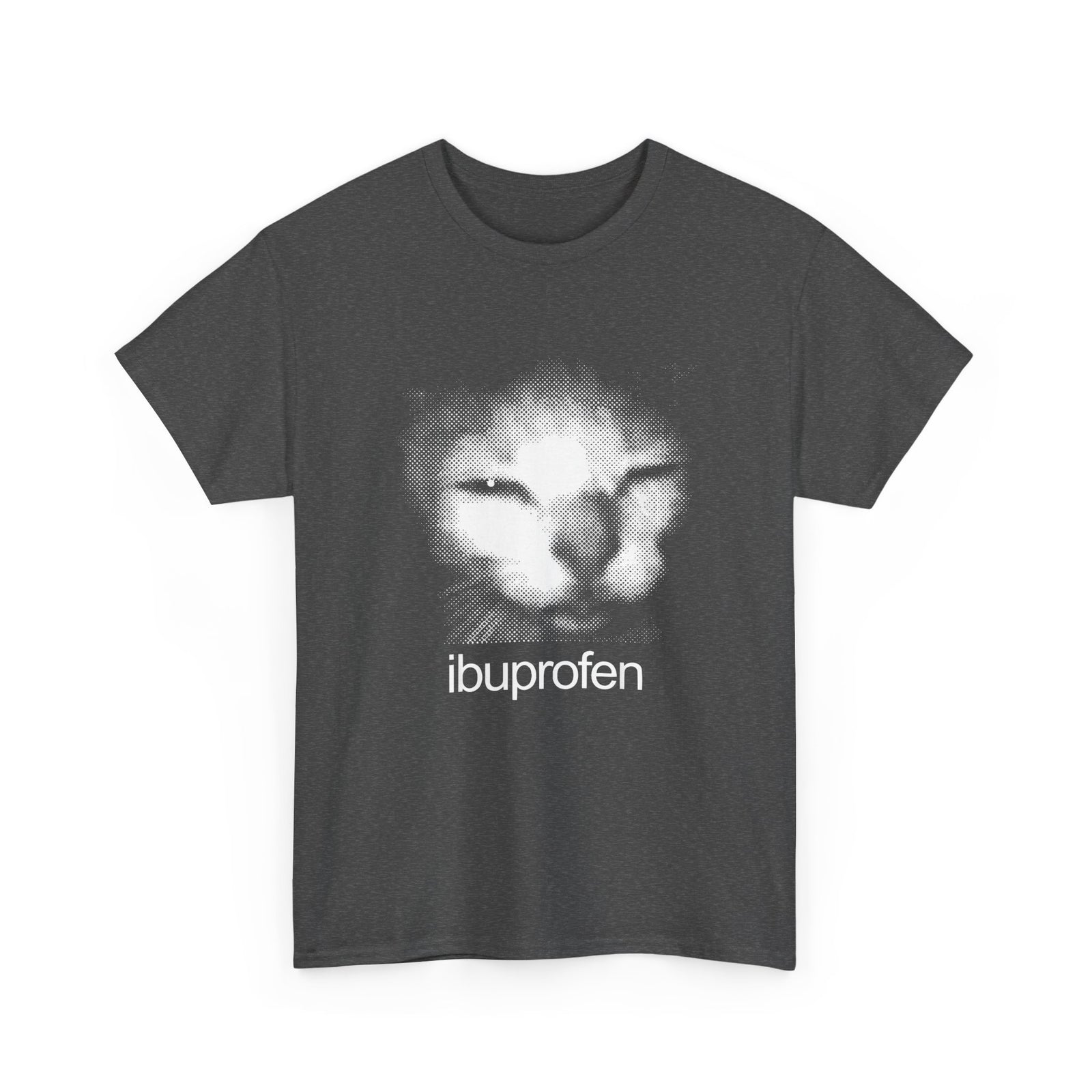 Funny Cat Meme Ibuprofen T-Shirt Humorous Pain Relief Graphic Tee