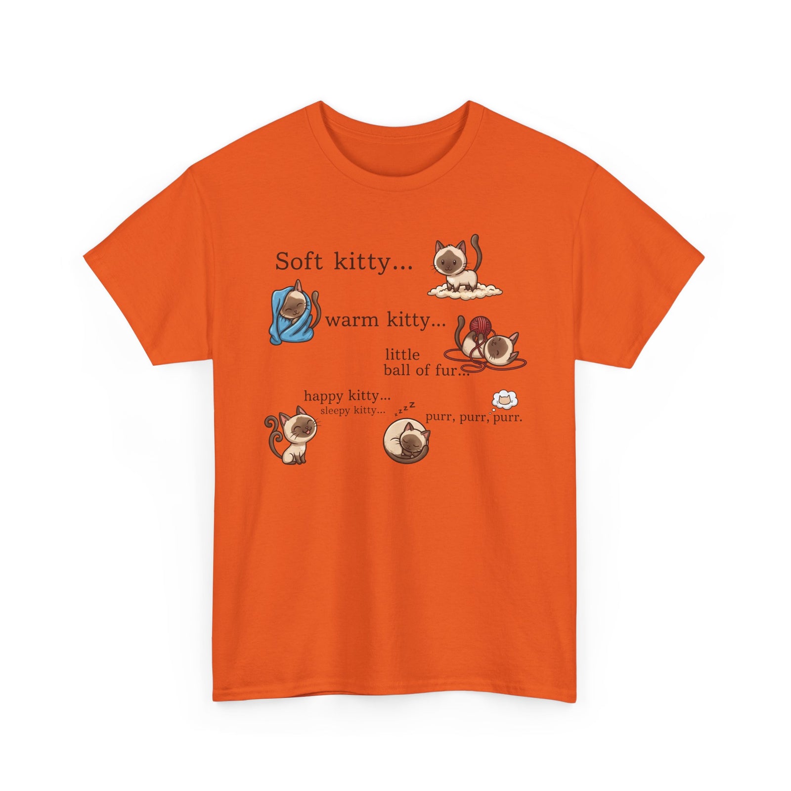 Soft Kitty Warm Kitty T-Shirt — Cute Cat Lyrics Tee