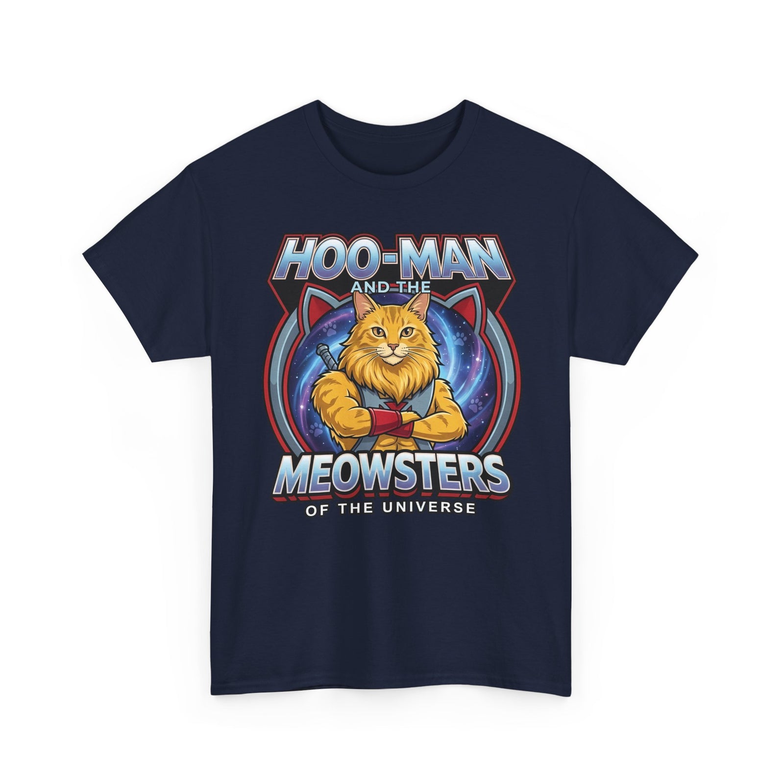 Hoo-Man and the Meowsters of the Universe T-Shirt