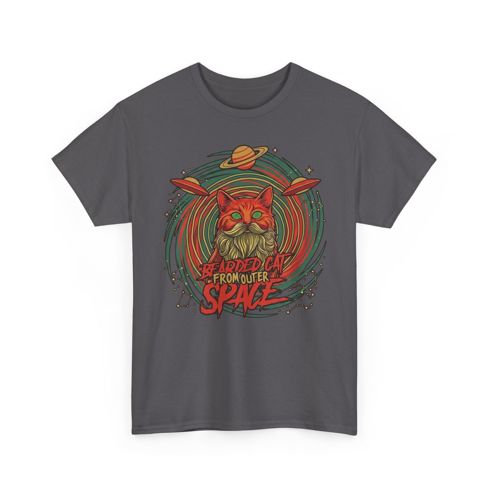 Bearded Cat from Outer Space T-Shirt