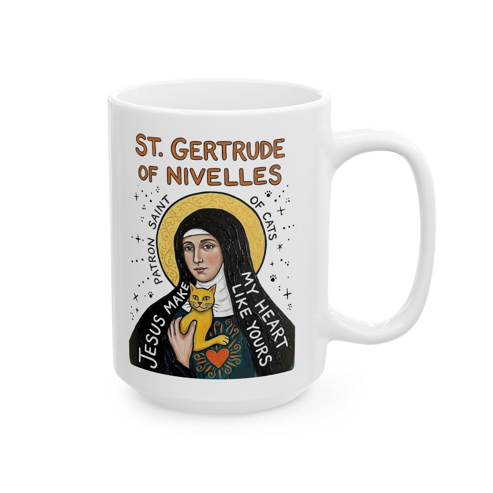 Saint Patron of Cats Ceramic Mug