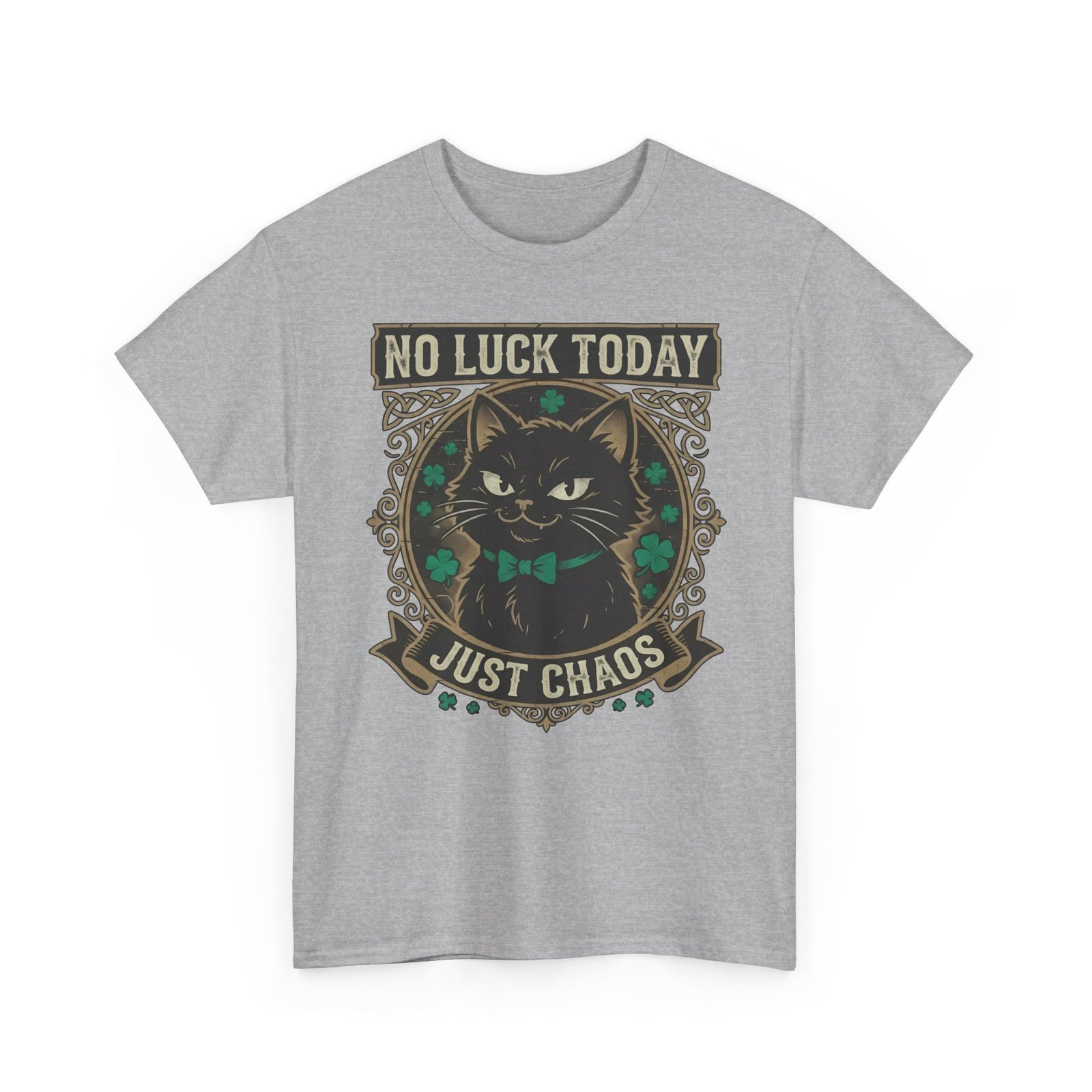 No Luck Today, Just Chaos — Black Cat T-Shirt
