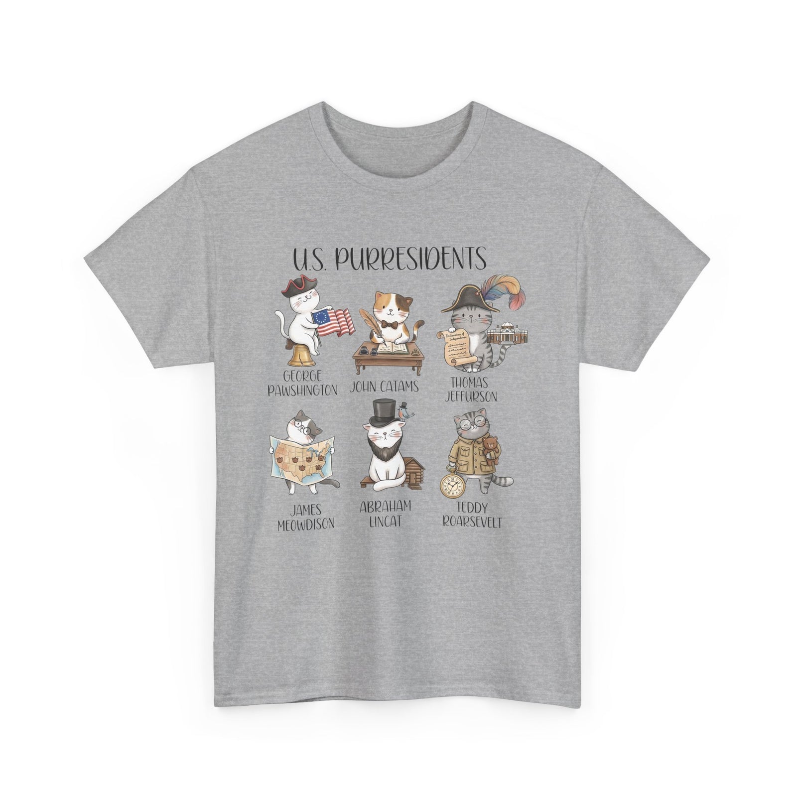US Purresidents Funny Cat T-Shirt