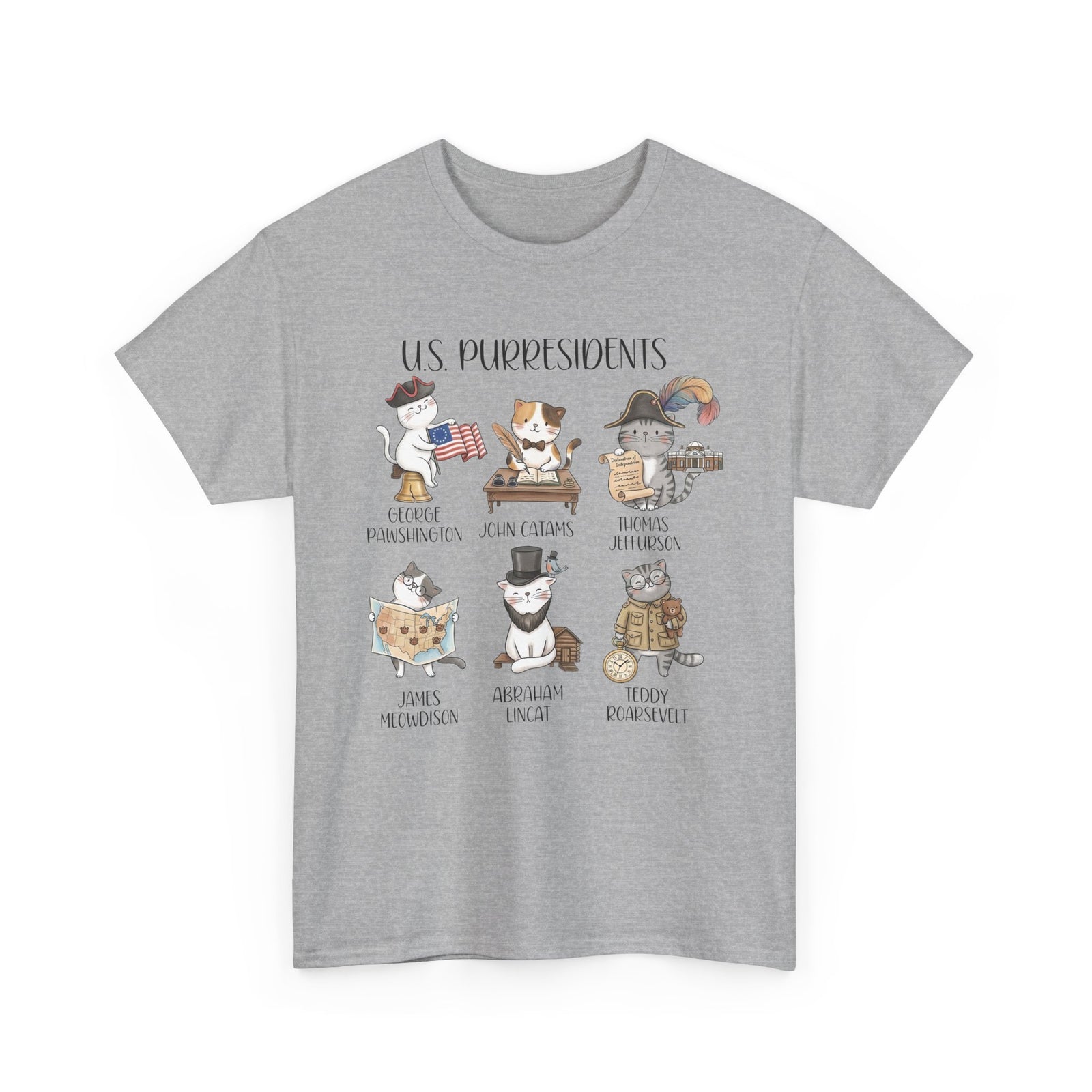 US Purresidents Funny Cat T-Shirt