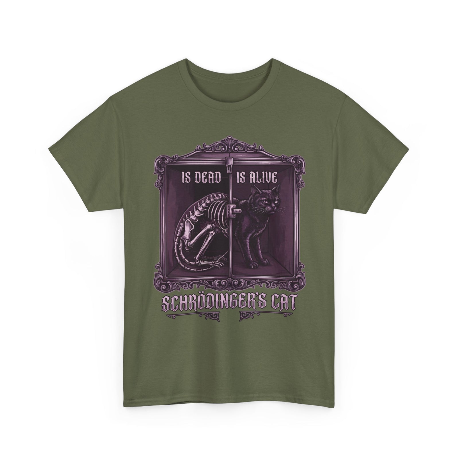 Schrödinger's Cat Is Dead Is Alive T-Shirt — Gothic Science Physics Tee