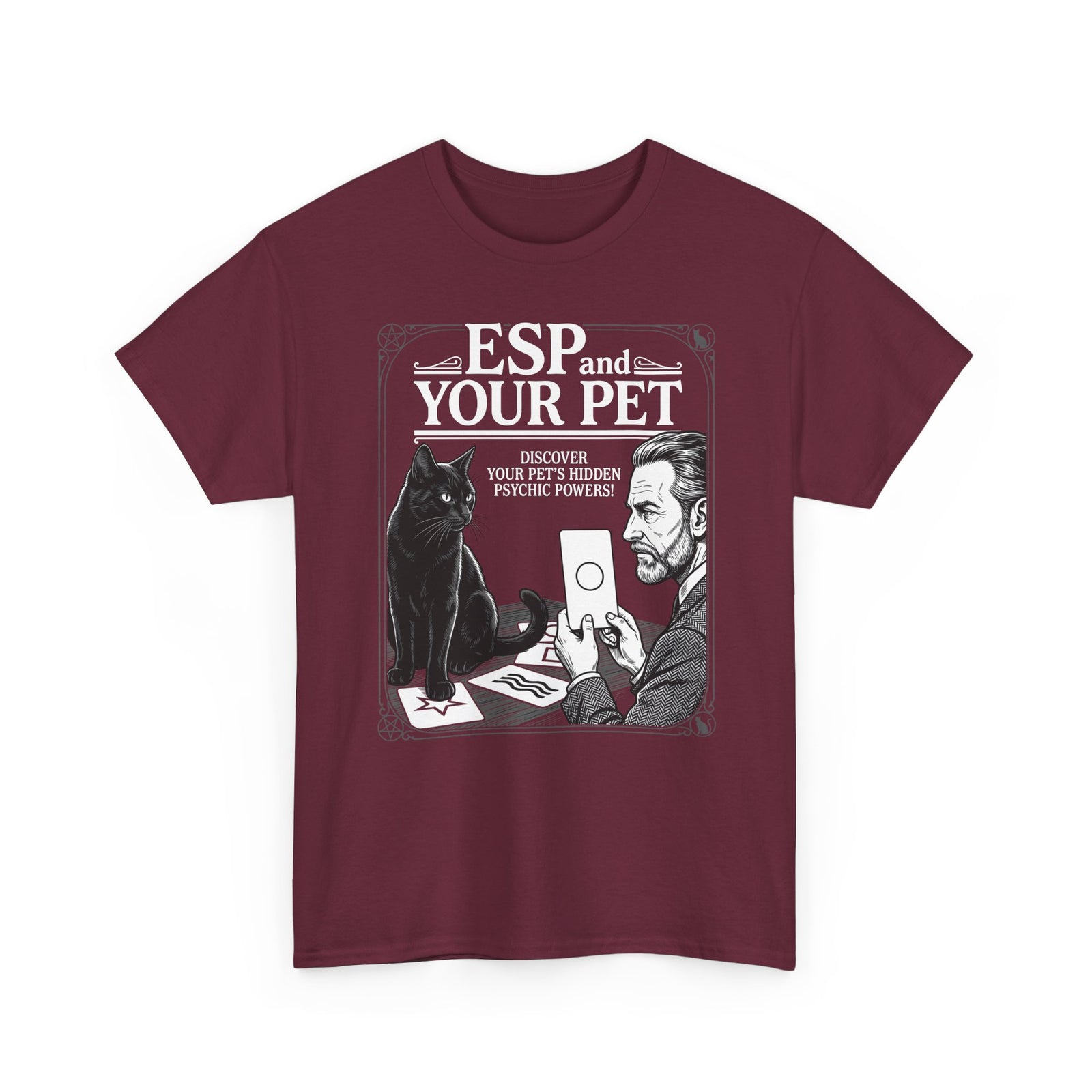 ESP & Your Pet Cat T-Shirt — Psychic Cat Lover Tee