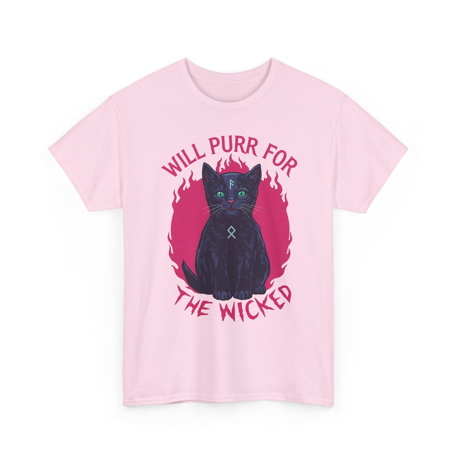 Will Purr For the Wicked Black Cat T-Shirt