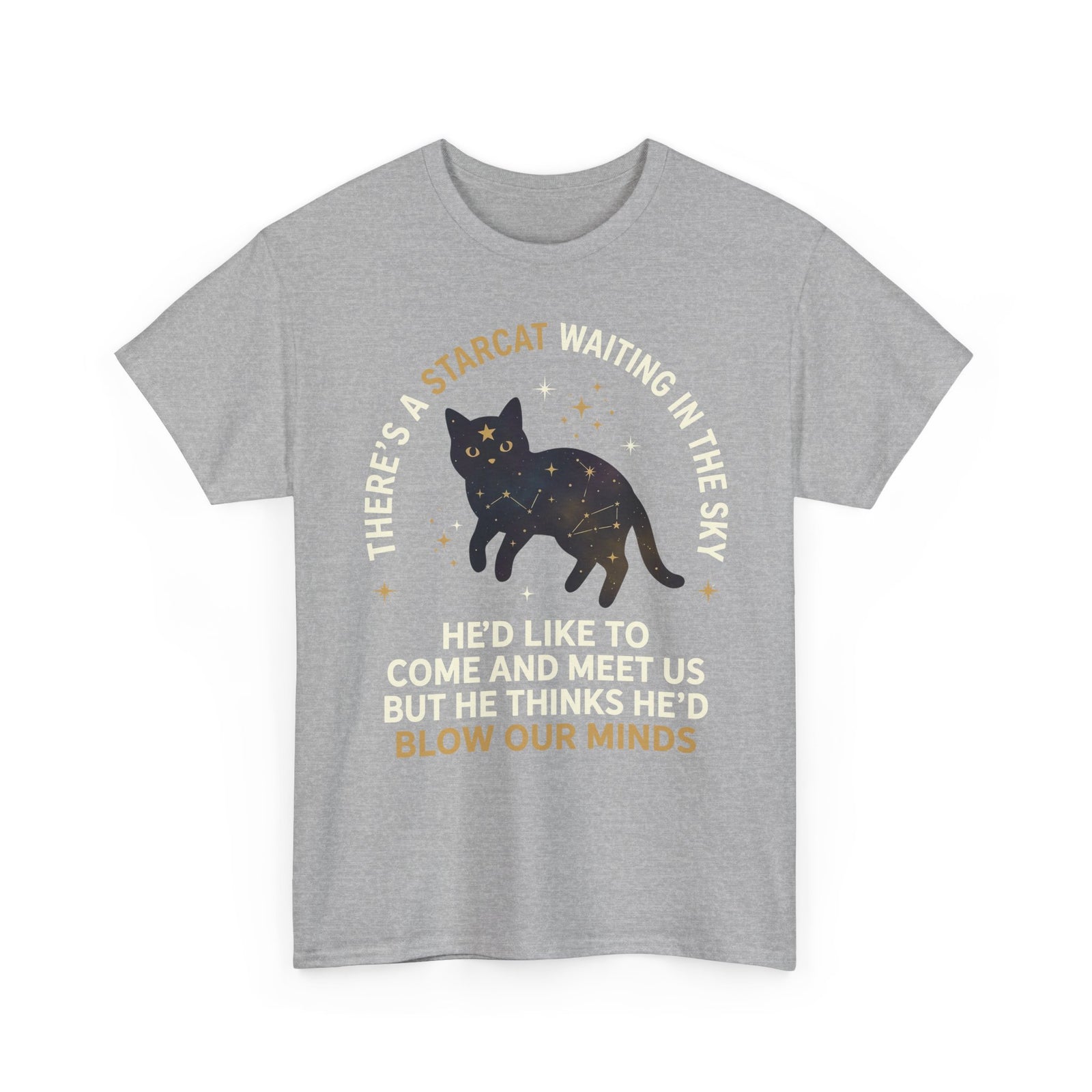 Starcat Tee — "There's a Starcat Waiting in the Sky" Galaxy T-Shirt