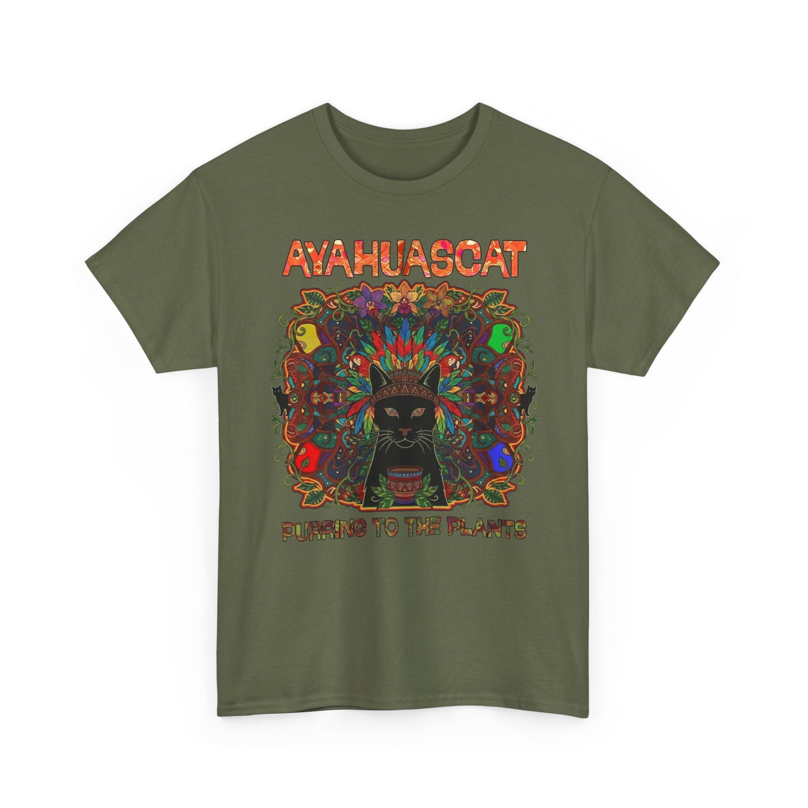 Ayahuascat T-Shirt — Psychedelic Cat Tee