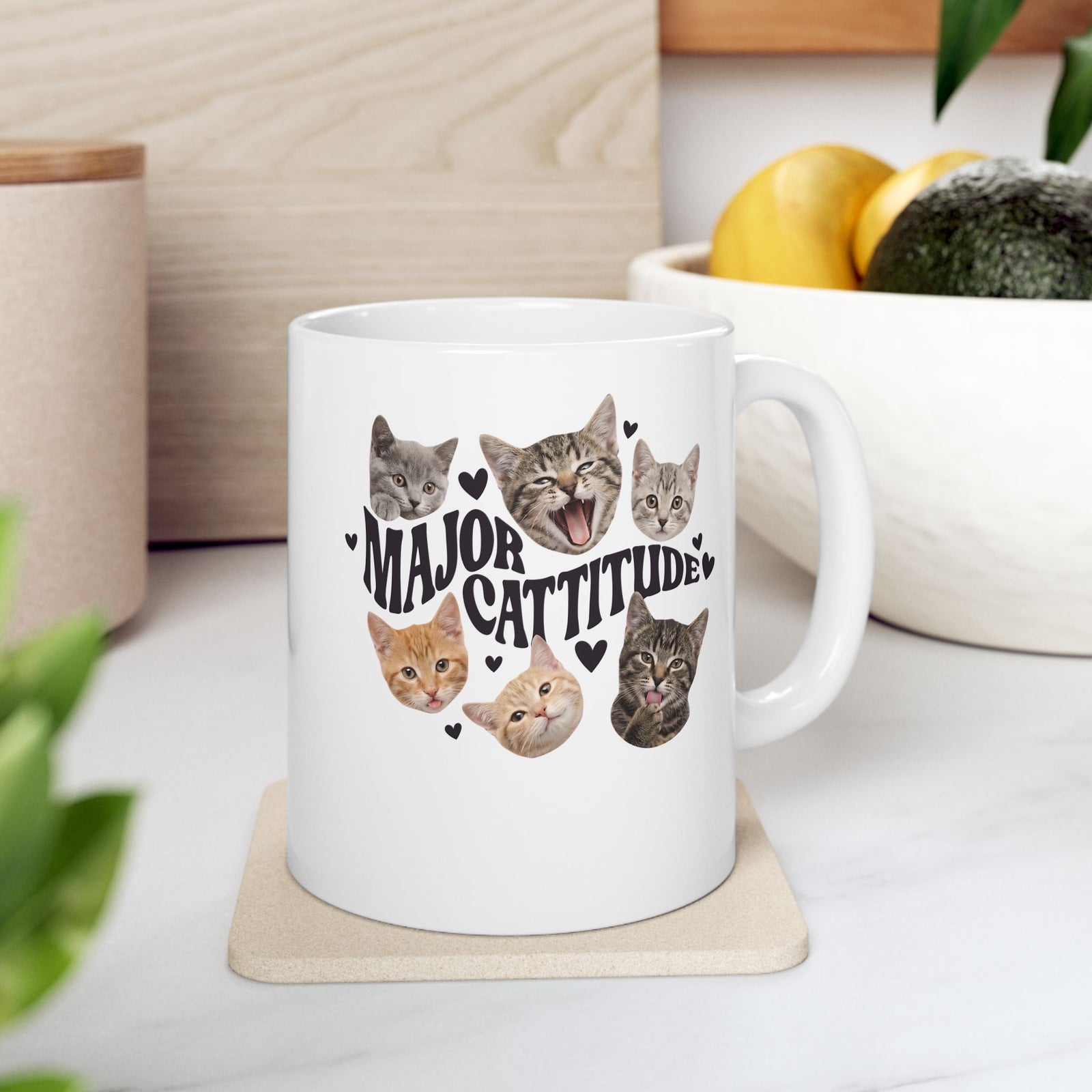 Major Cattitude Ceramic Mug Funny Cat Attitude Mug