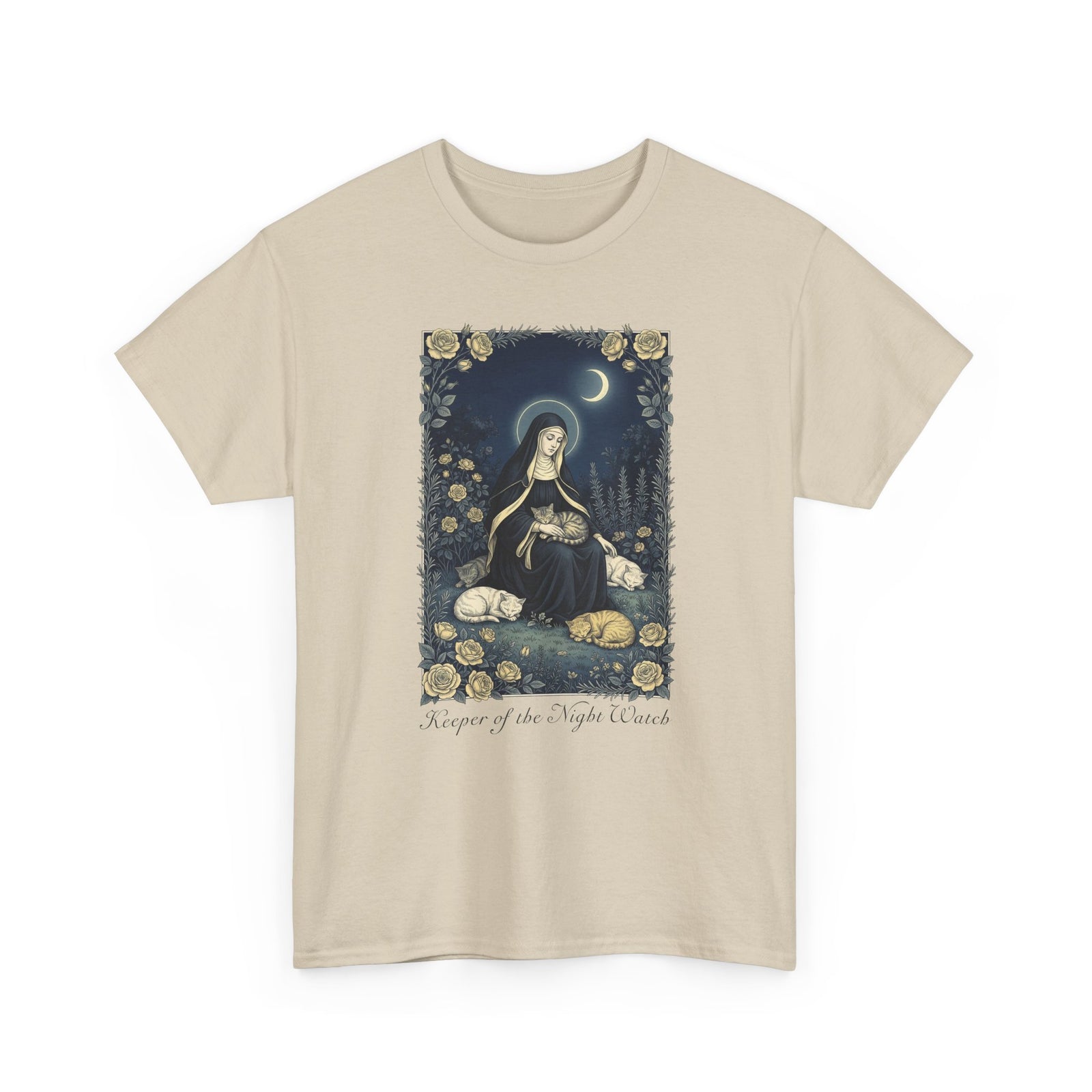 Keeper of the Night Watch Gertrude of Nivelles Cats T-Shirt
