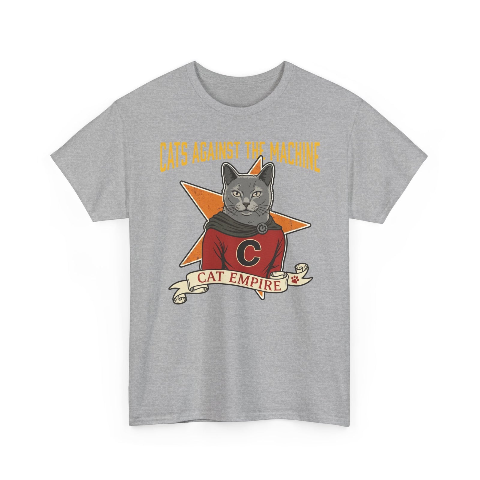 Cat Against the Machine Tee — Cat Empire Graphic T-Shirt