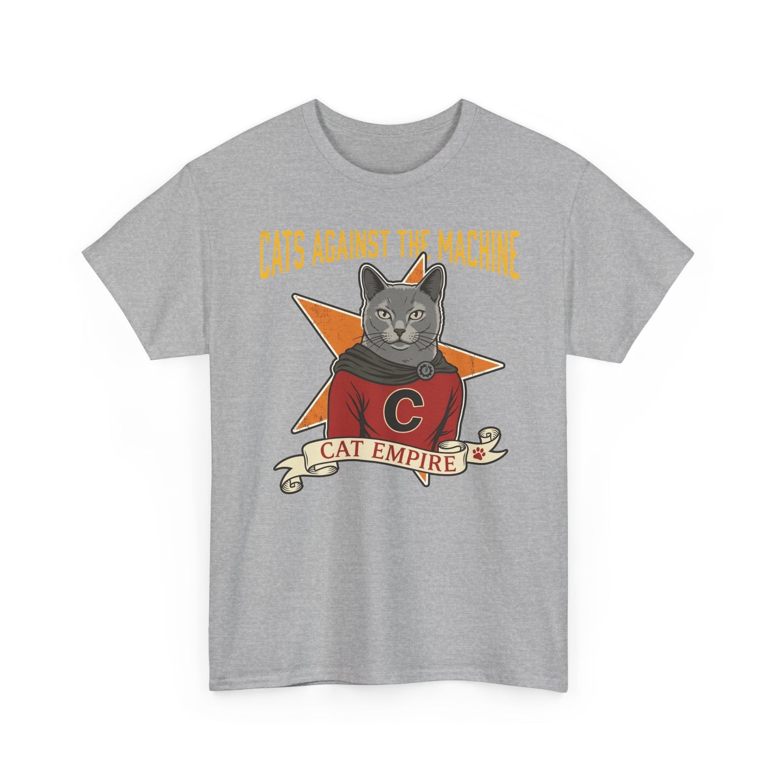 Cat Against the Machine Tee — Cat Empire Graphic T-Shirt