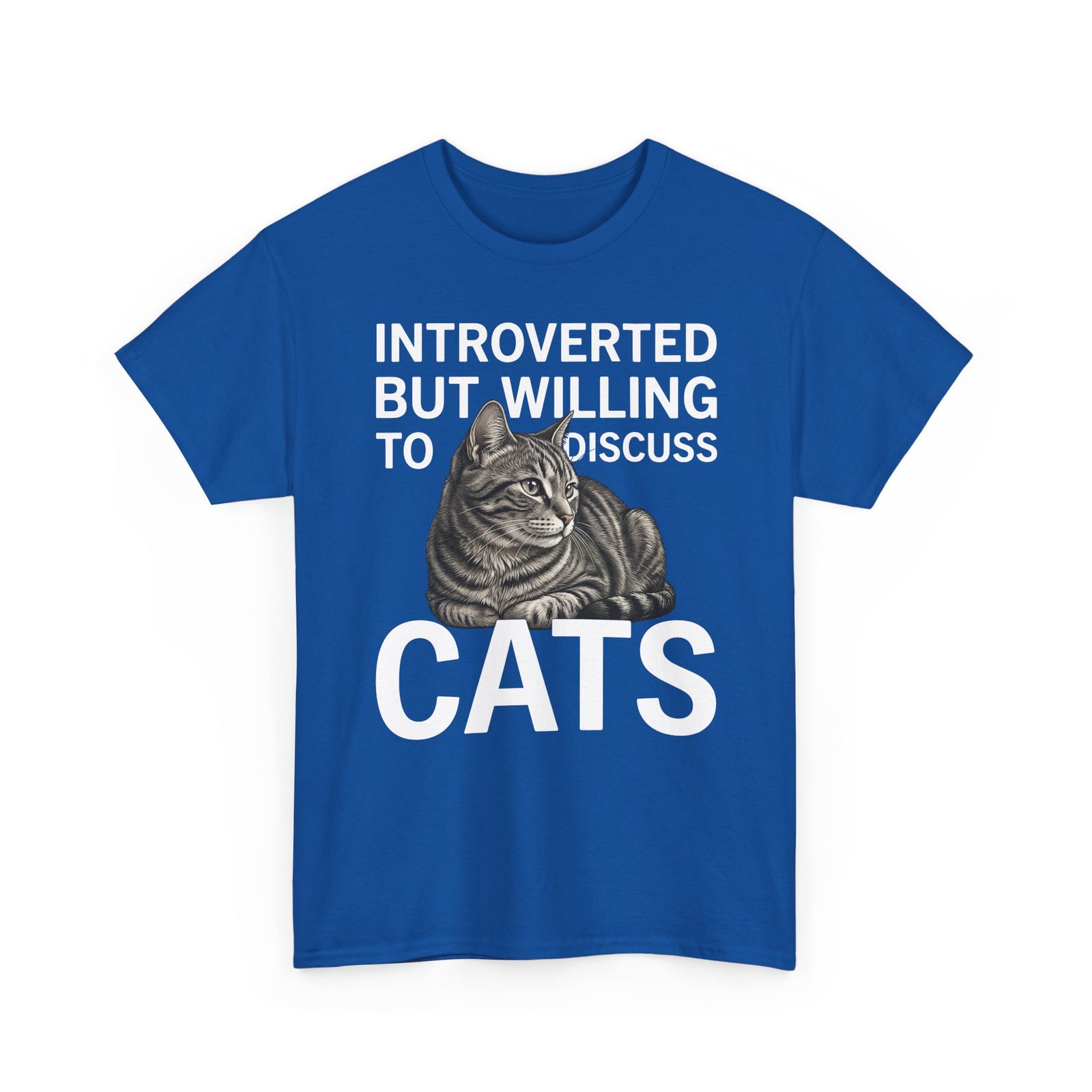 Introverted But Willing to Discuss Cats T-Shirt