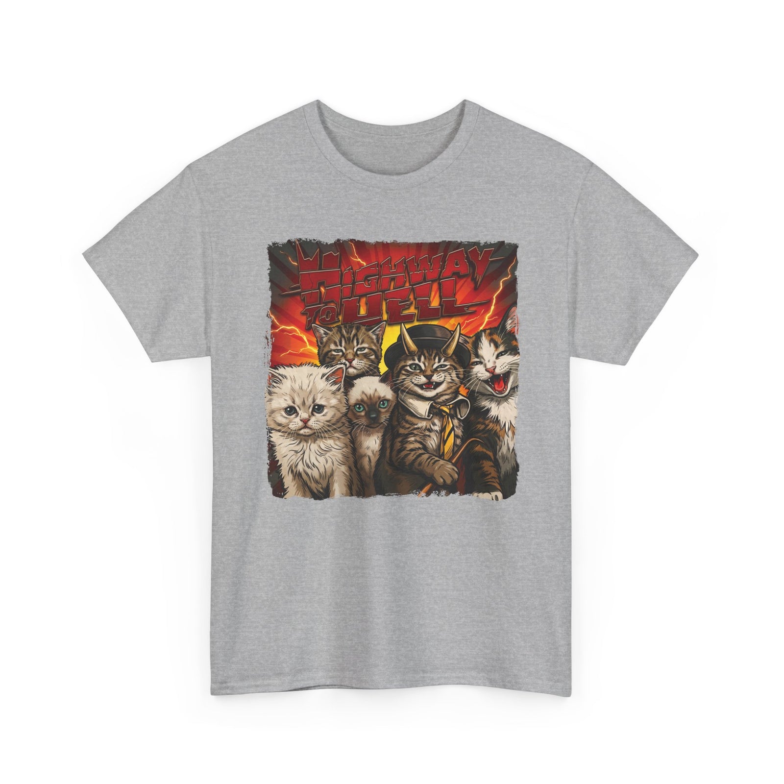 "Highway to Hell" Hard Rock Cats Parody T-Shirt