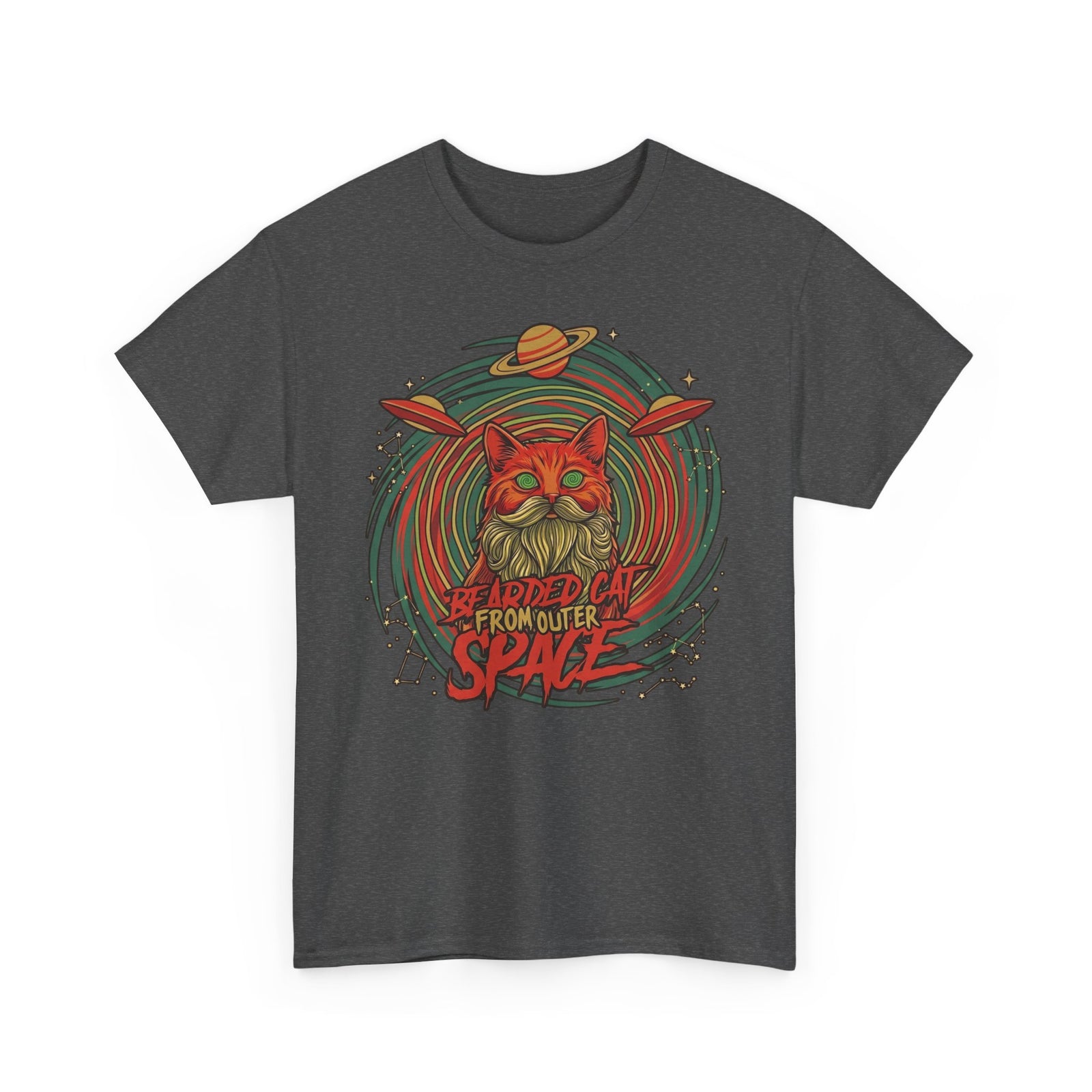 Bearded Cat from Outer Space T-Shirt