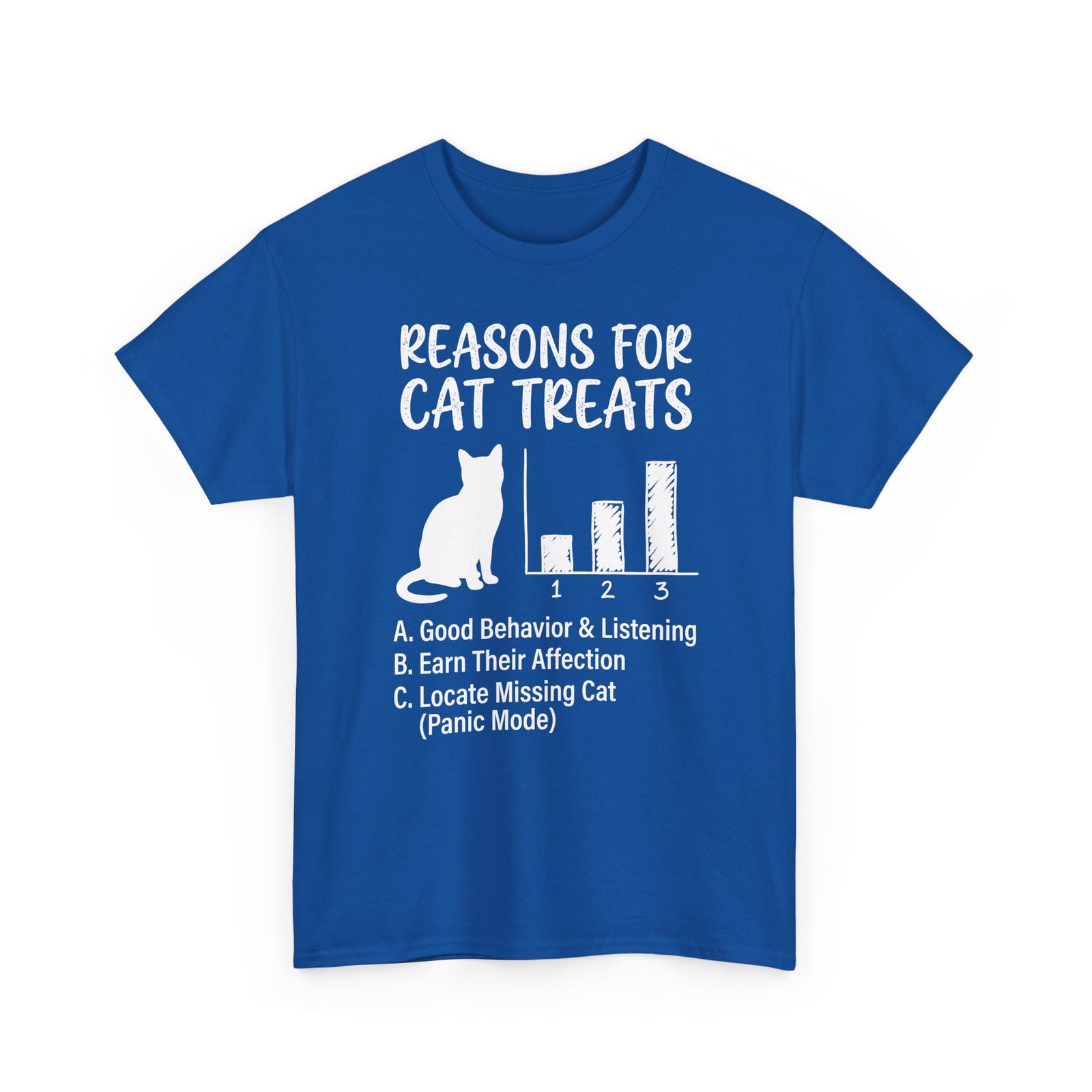 Reasons For Cat Treats T-Shirt — Cute Cat Lover Tee