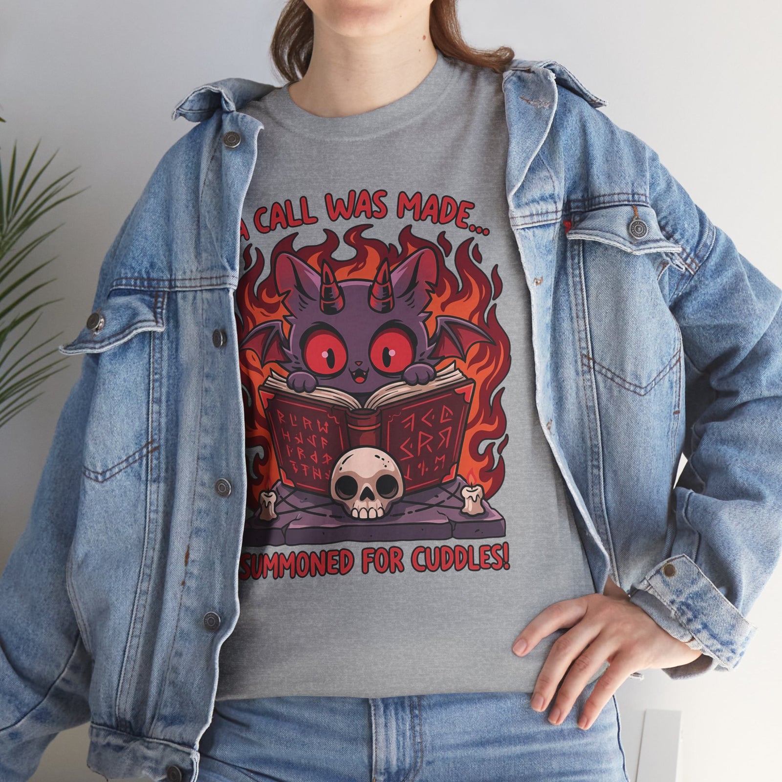 Summoned for Cuddles Cat T-Shirt — "A Call Was Made" Cute Cat Tee