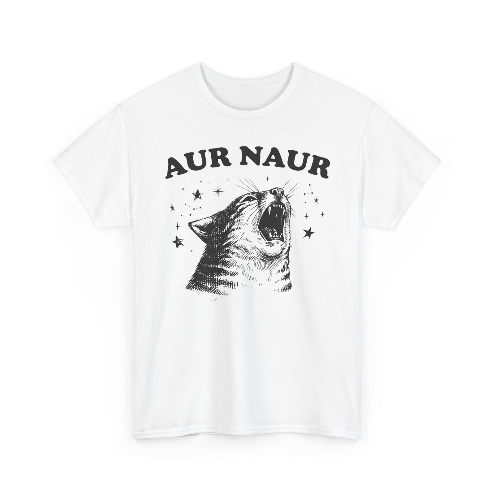 Aur Naur Funny Cat T-Shirt — Cute Funny Cat Tee