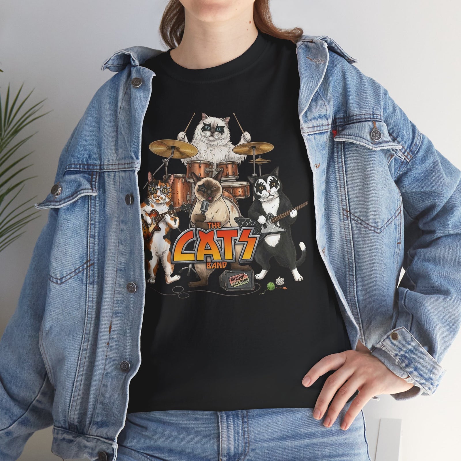 The Cats Band T-Shirt — Retro Cat Band Graphic Tee