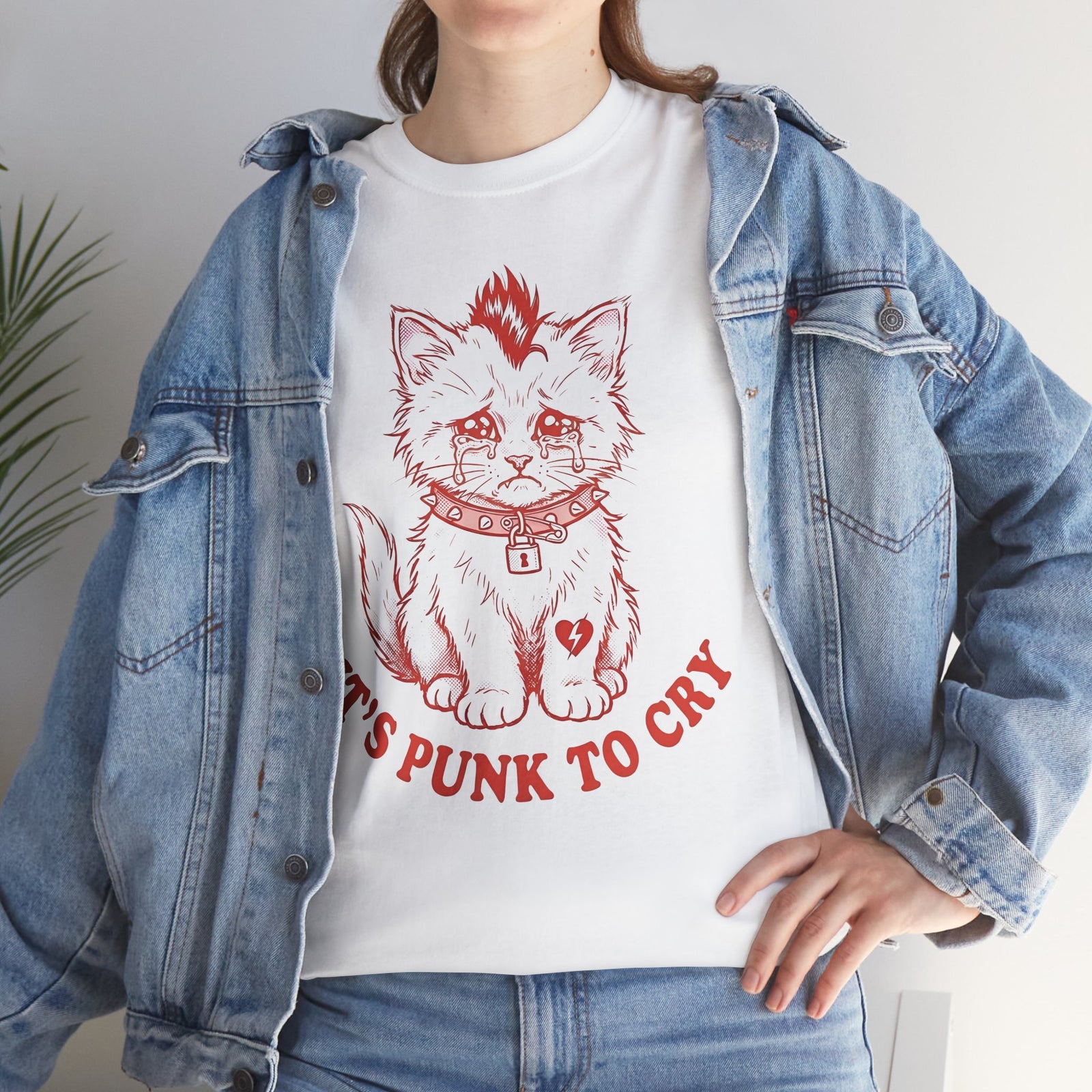 It's Punk To Cry Tee — Edgy Emotional Graphic T-Shirt