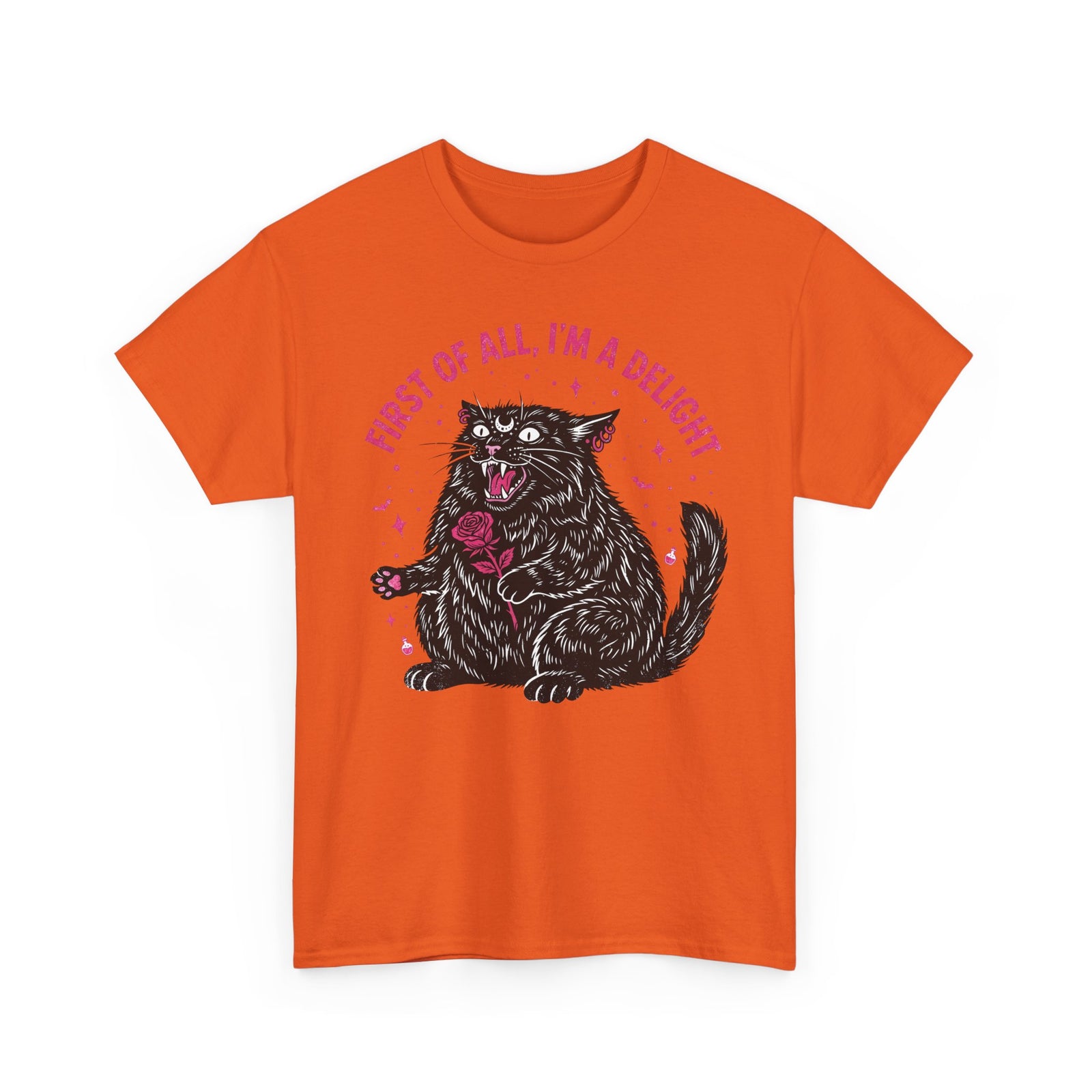 Black Cat "First of All I'm a Delight" T-Shirt