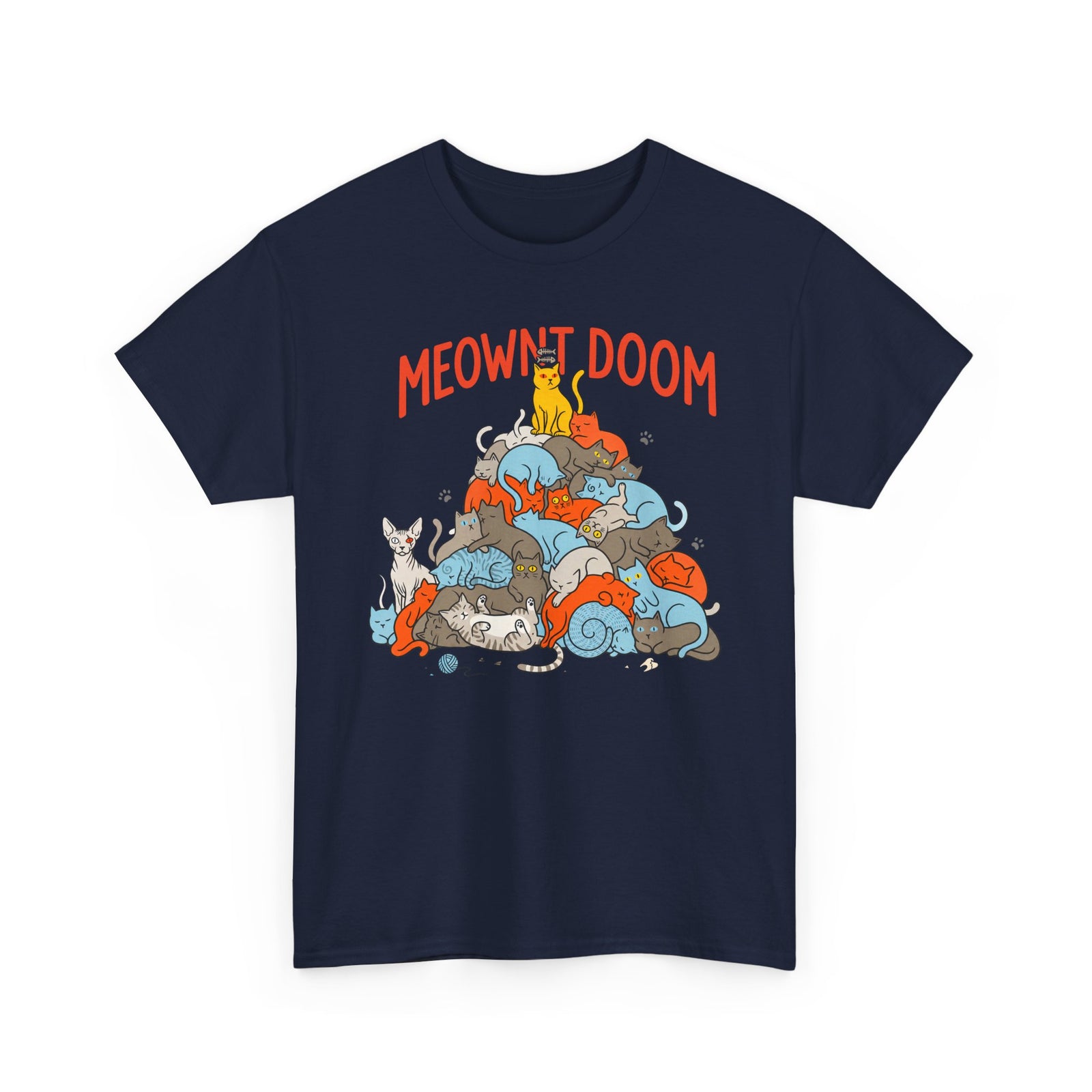 Meownt Doom T-Shirt — Funny Cat 'meownt doom' Graphic Tee