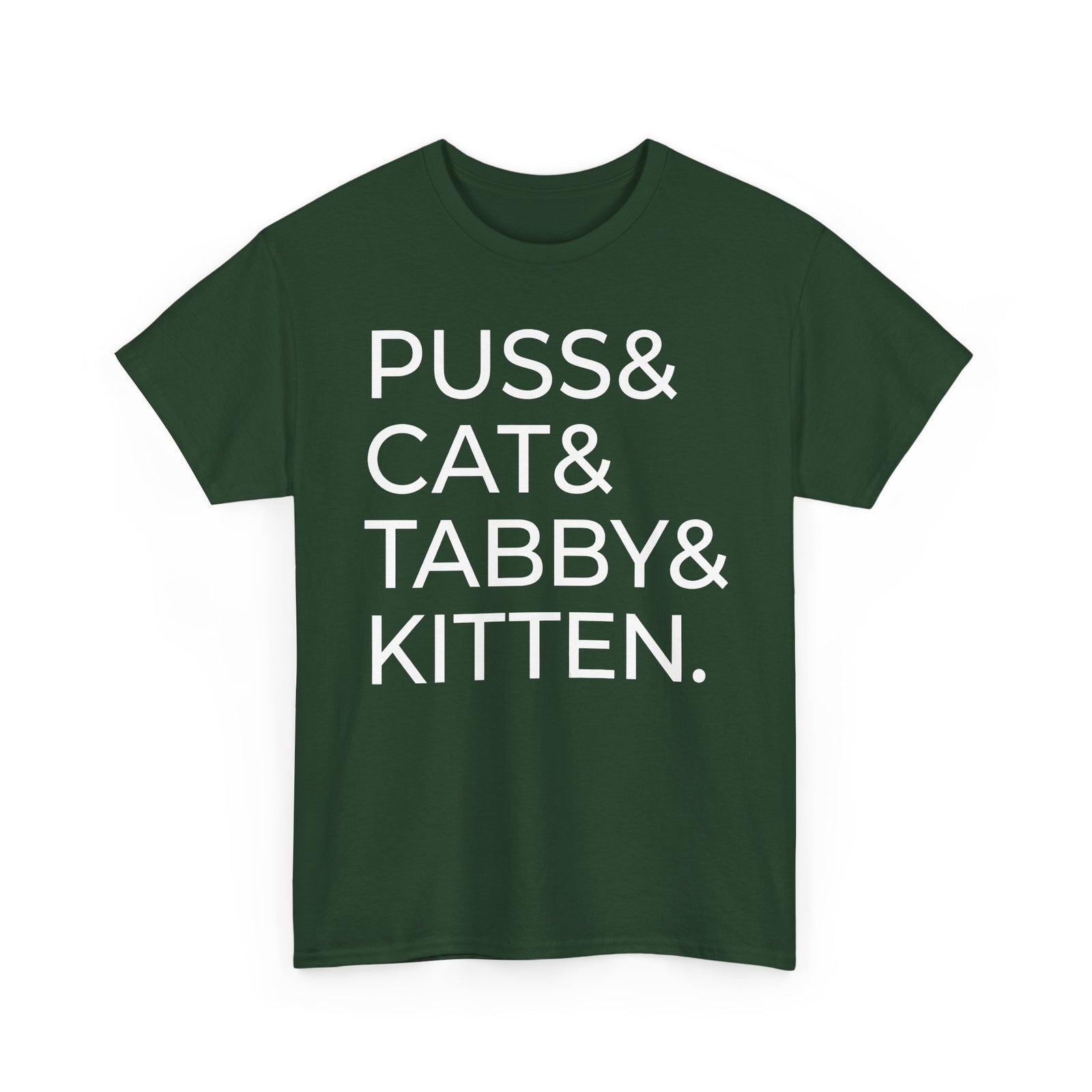 Puss and Kitten Cat Tee — Cute Tabby Cat Graphic T-Shirt