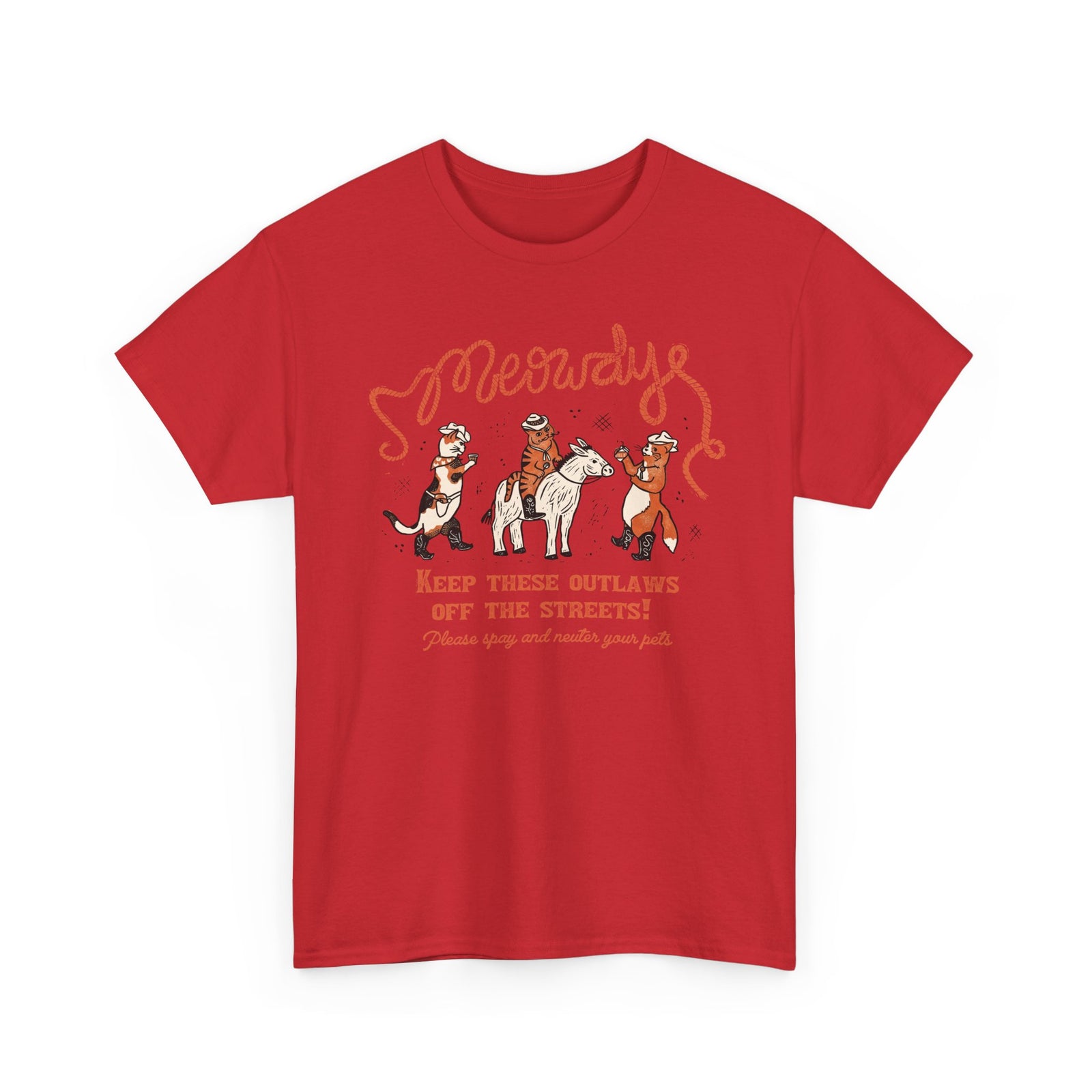 Meowdy Cat T-Shirt — Funny Cowgirl Cat Tee