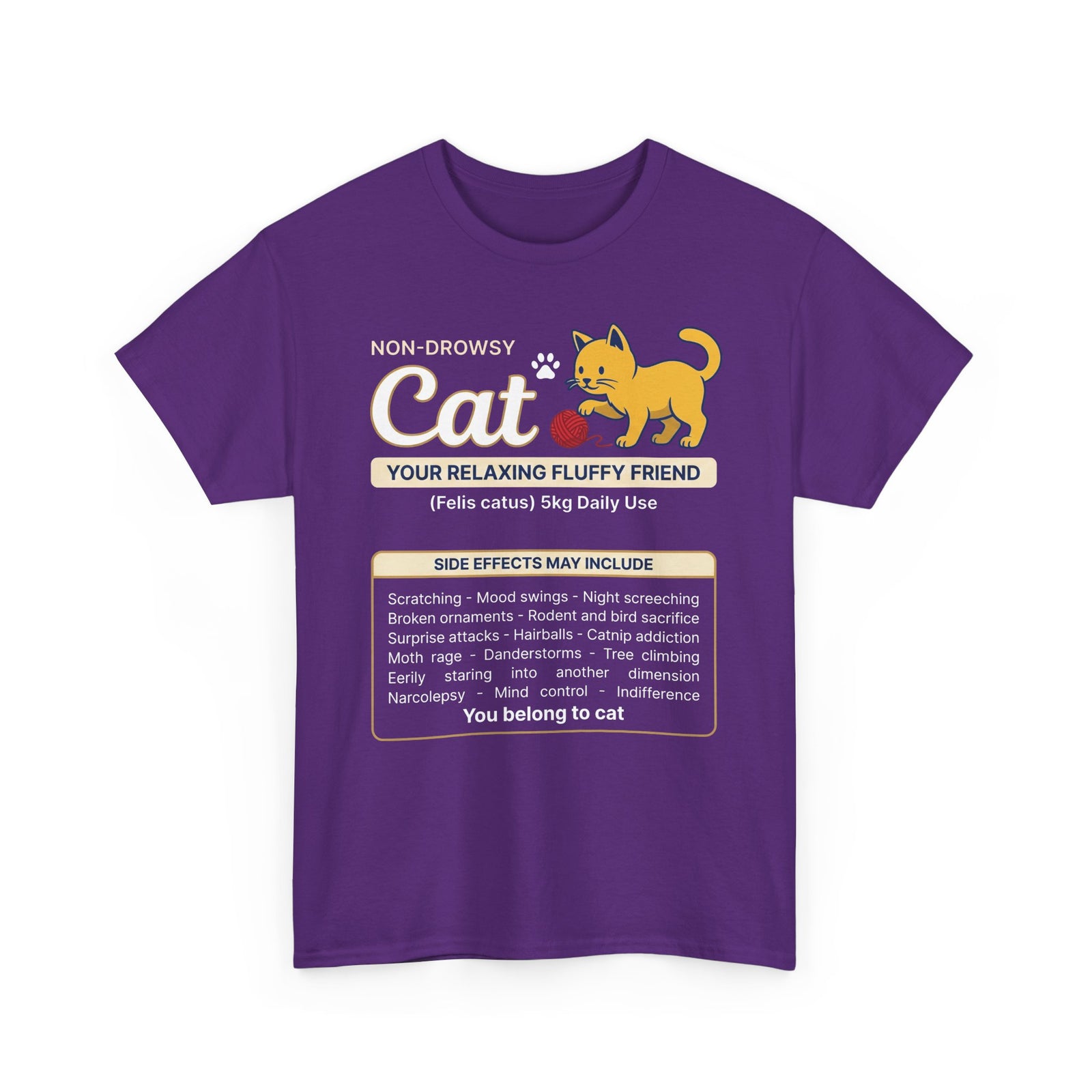 "Non-Drowsy Cat" Funny Prescription Graphic Tee