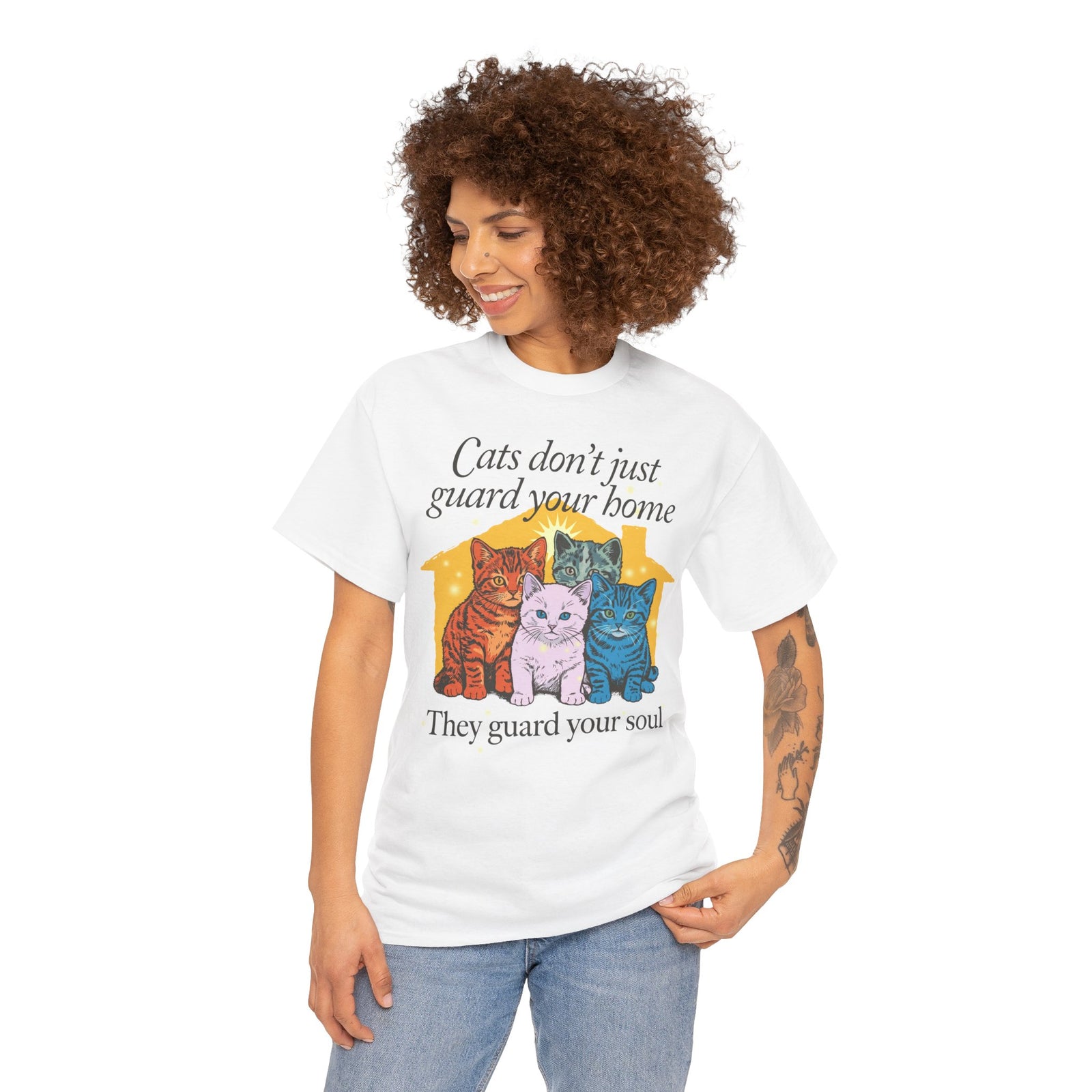 Cats Don't Just Guard Your Home T-Shirt — Funny Cat Lover Tee