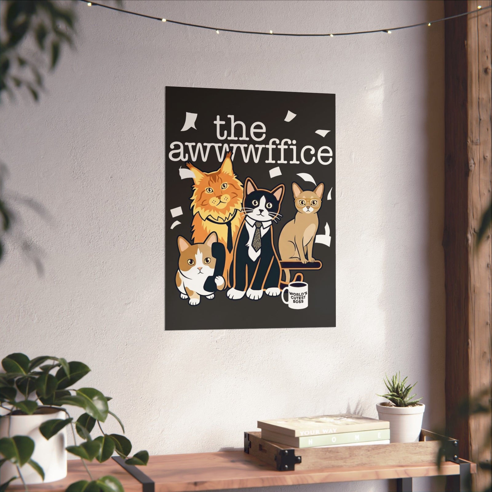Cute Boss Cat Poster Cute Boss Cat Poster for Cat Lovers