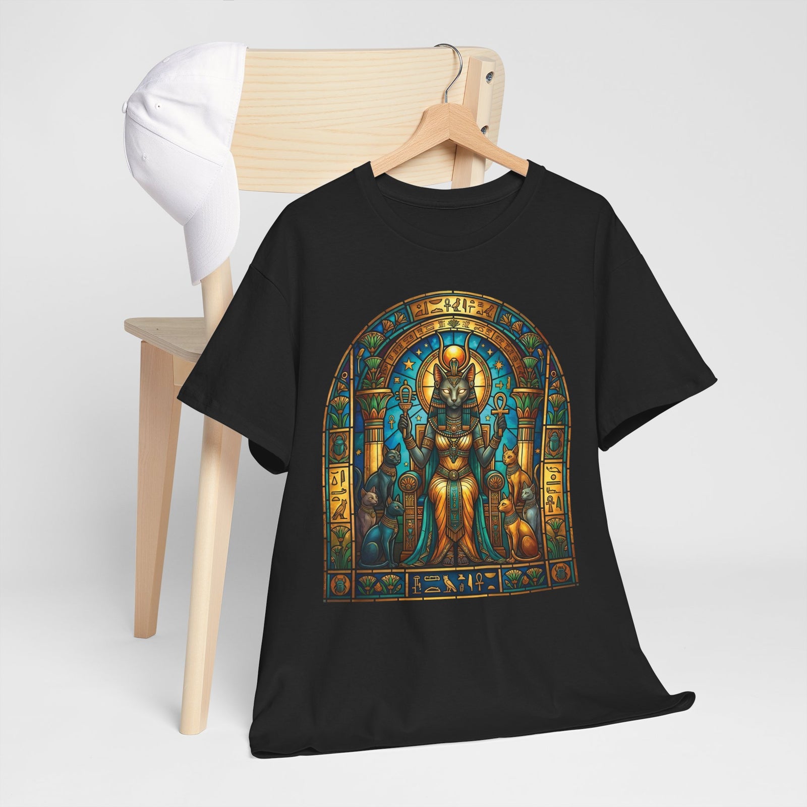 Bastet Goddess of Cats T-Shirt — Egyptian Cat Deity Tee