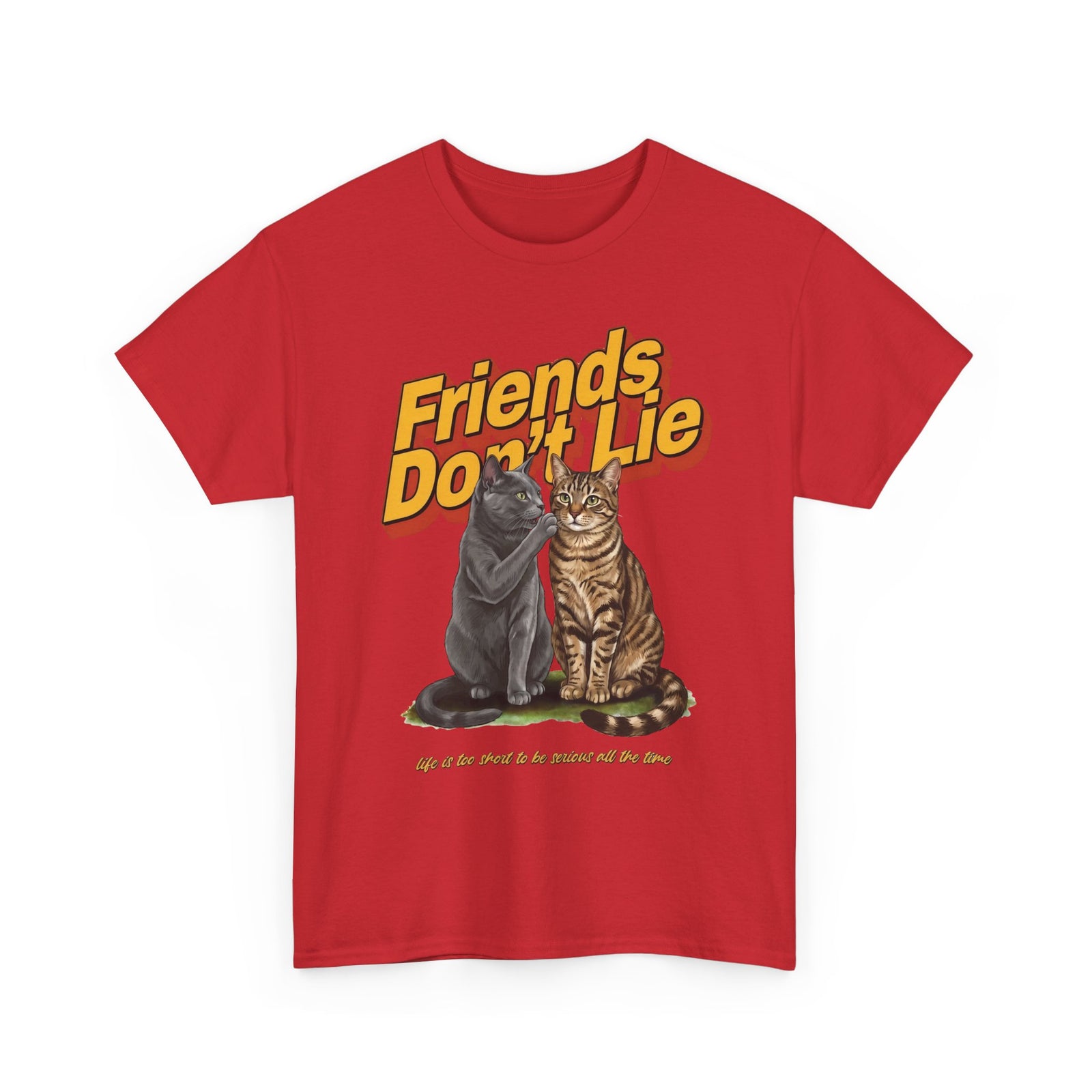 Friends Don't Lie Cat T-Shirt — Funny Cat Gossip Apparel