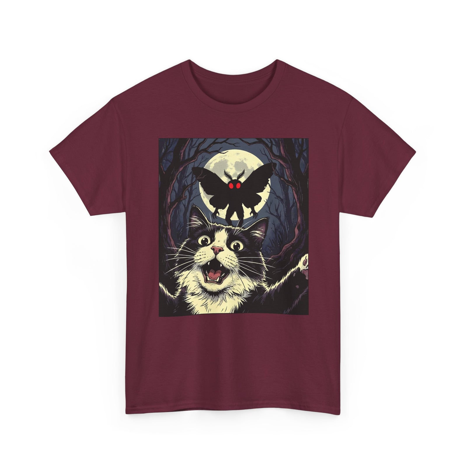 Cat Selfie with Mothman T-Shirt