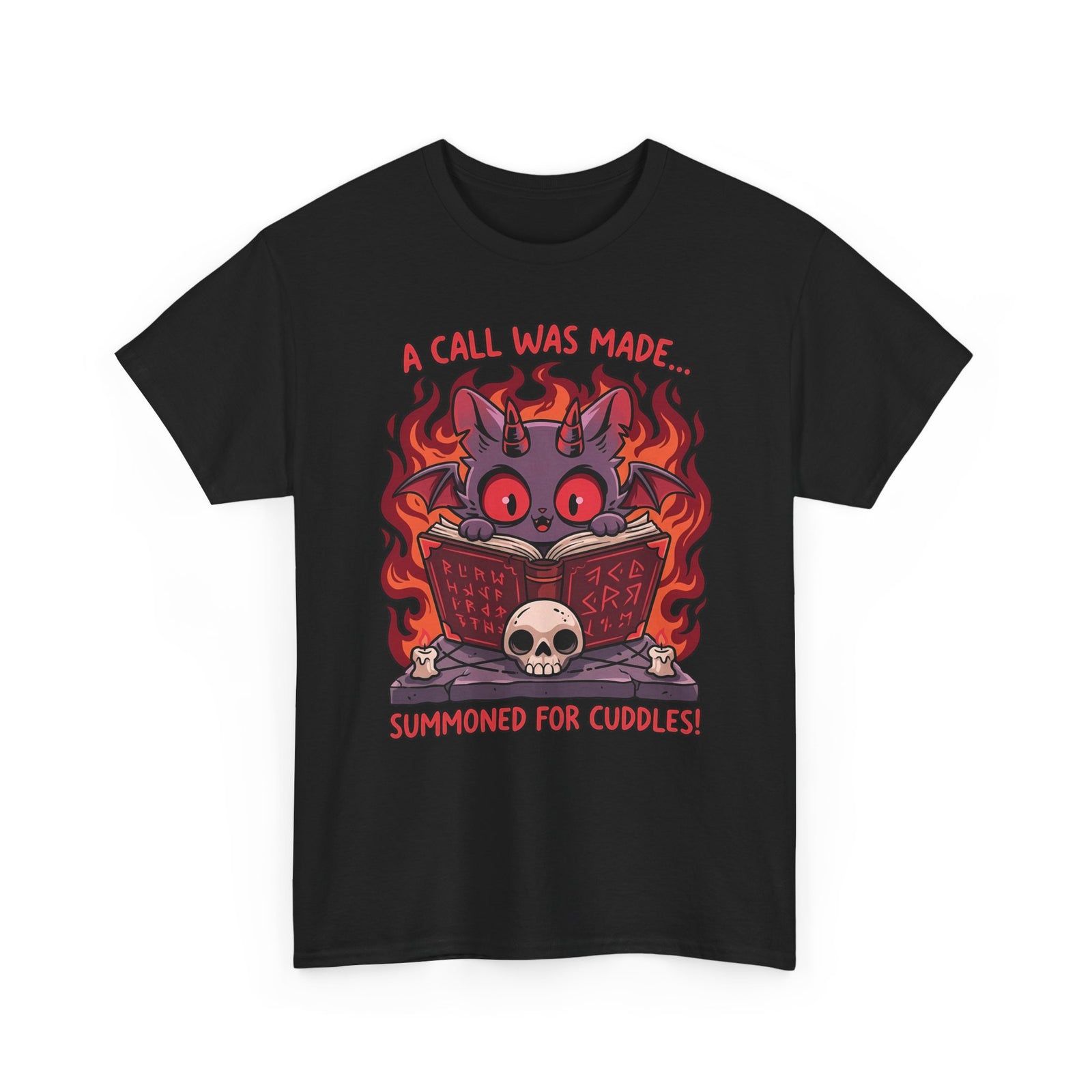 Summoned for Cuddles Cat T-Shirt — "A Call Was Made" Cute Cat Tee
