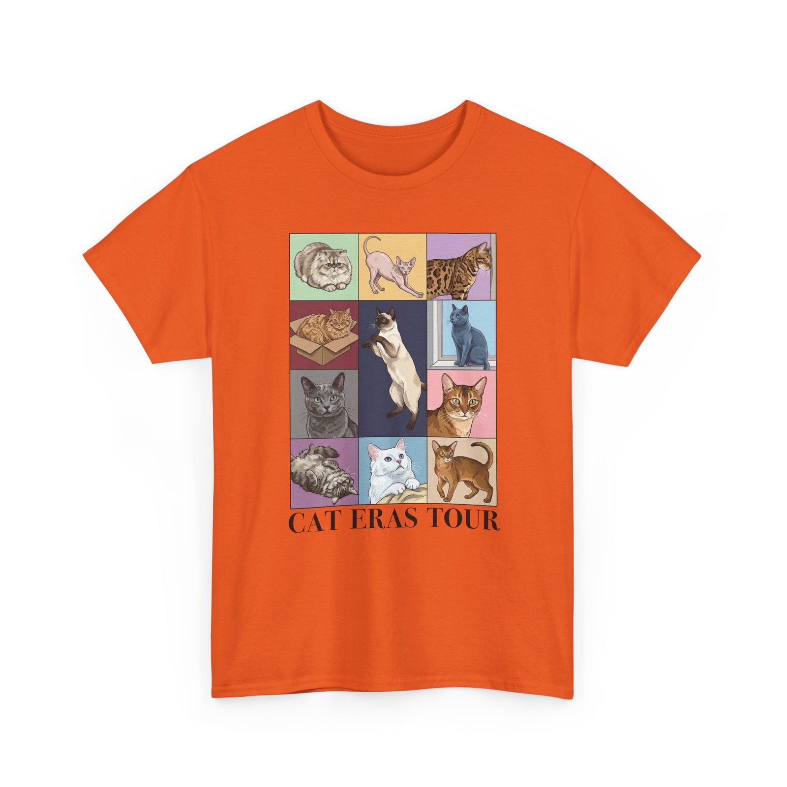 Cat Eras Tour T-Shirt — Retro Band Tee for Cat Lovers