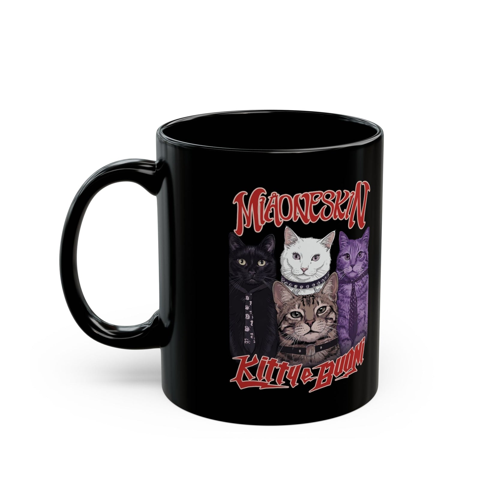 MIAONESKIN Kitty e Buon Black Mug