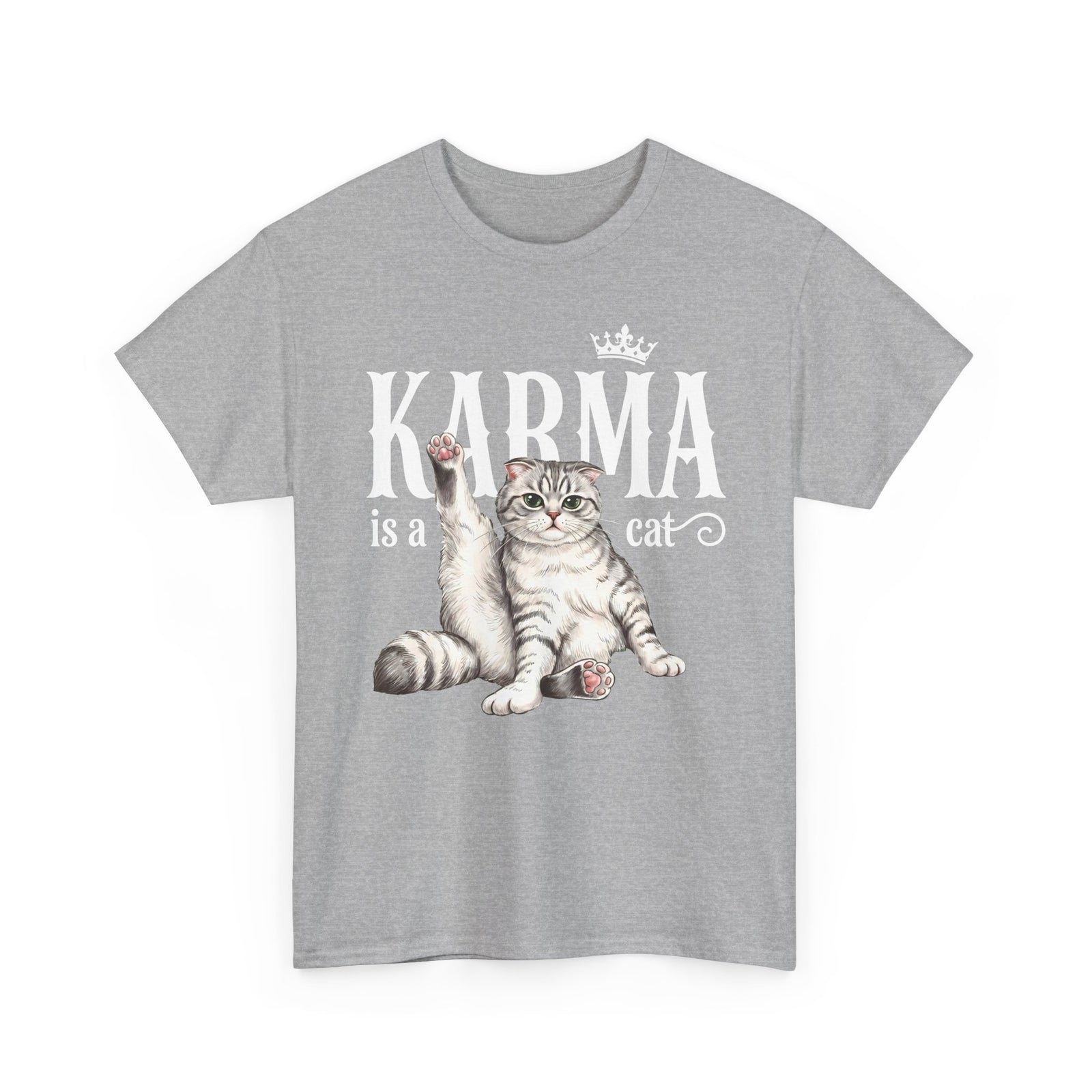 "Karma is a Cat" Funny Sassy Feline T-Shirt