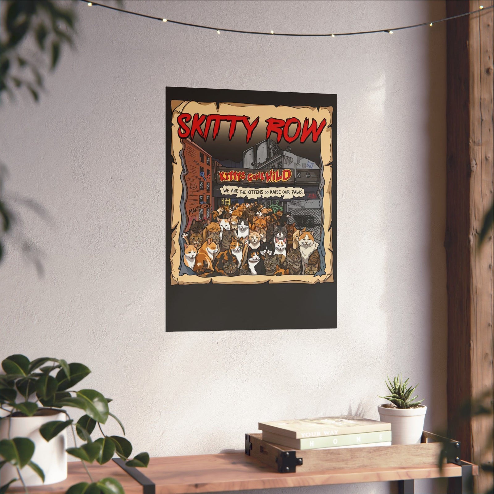 Skitty Row Cat Parody Poster