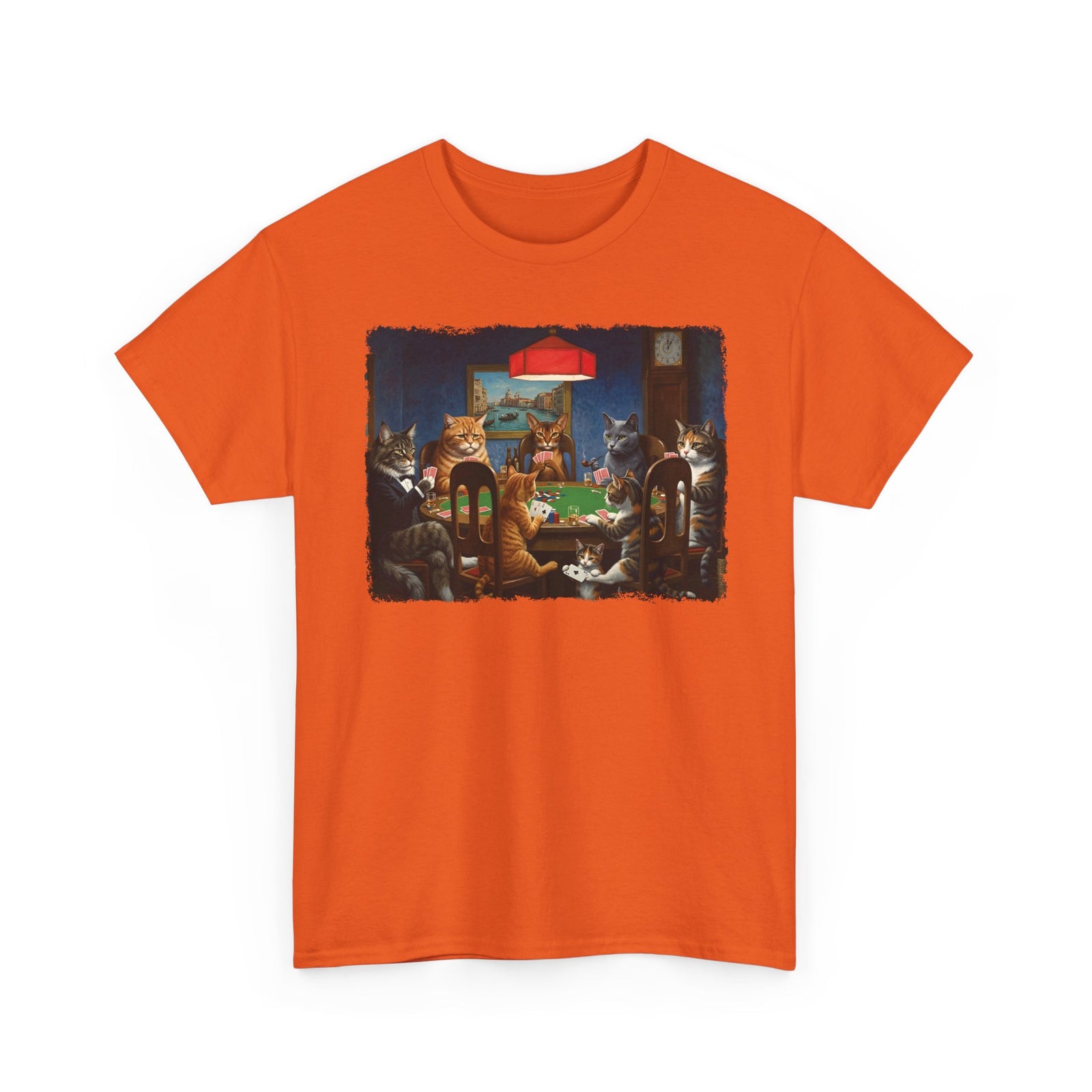 Cats Playing Poker T-Shirt — Funny Poker Cat Art Tee
