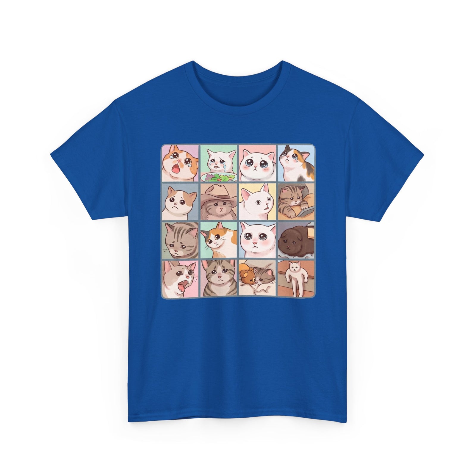 Cat Reactions Tee Funny Cat Memes T-Shirt